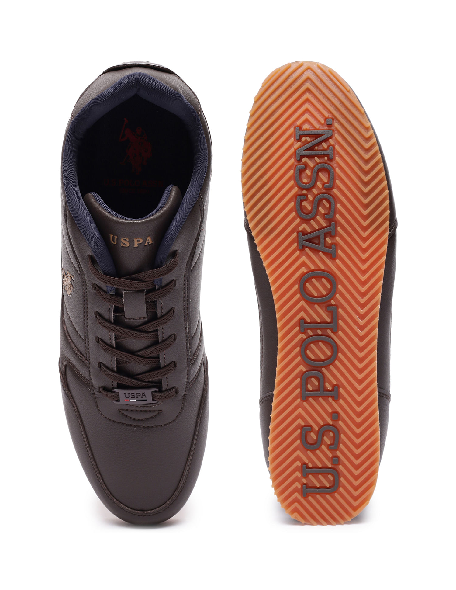 U.S. Polo Assn. Men Round Toe Solid Mason Sneakers