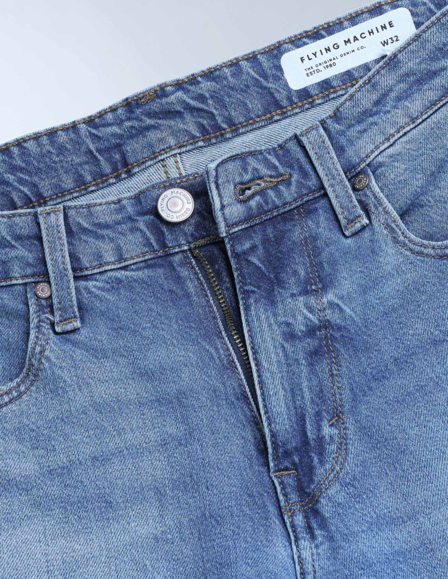 Flying Machine Freddie Slim Straight Fit Authentic Signature Jeans