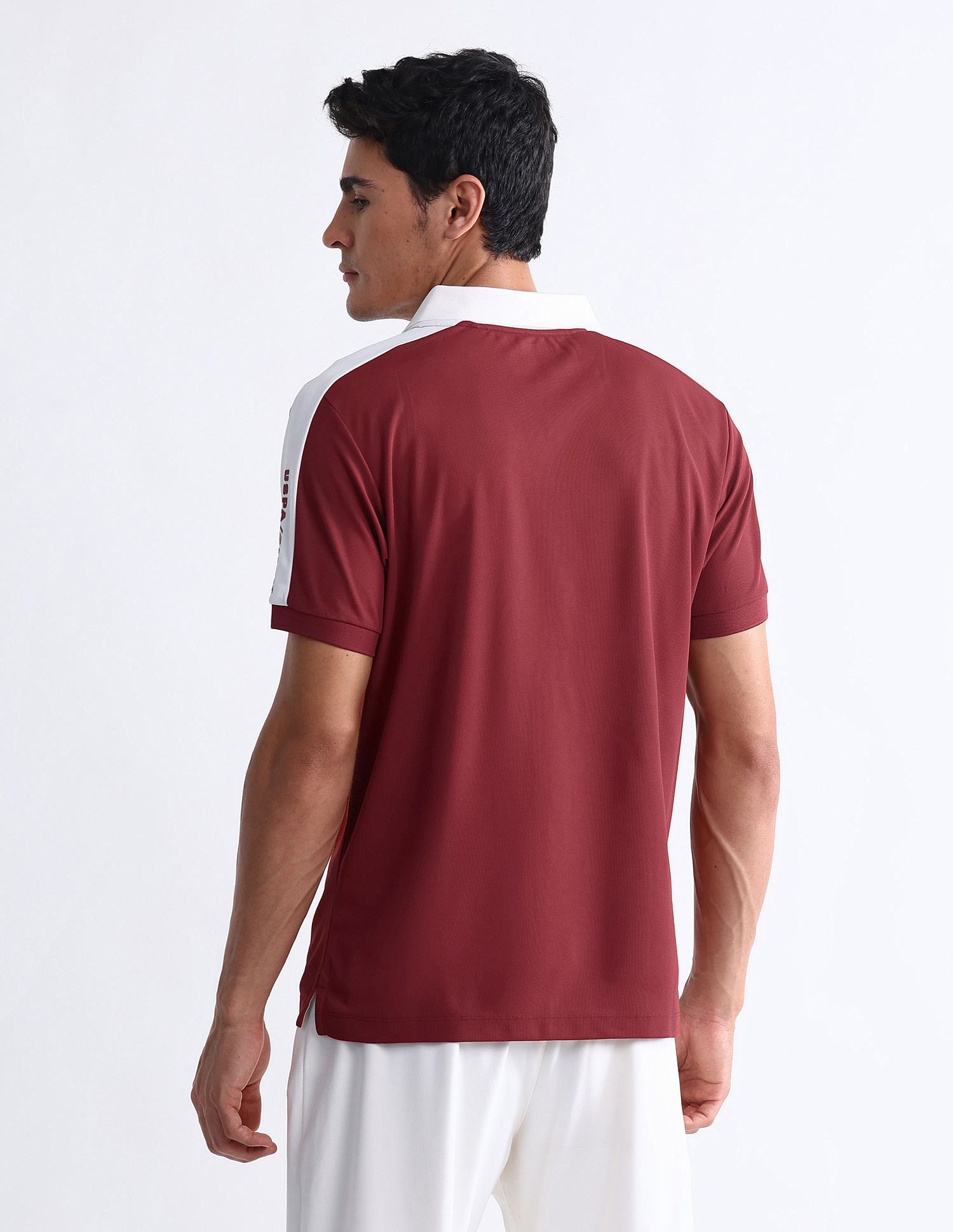 USPA Active Solid Slim Fit Polo Shirt