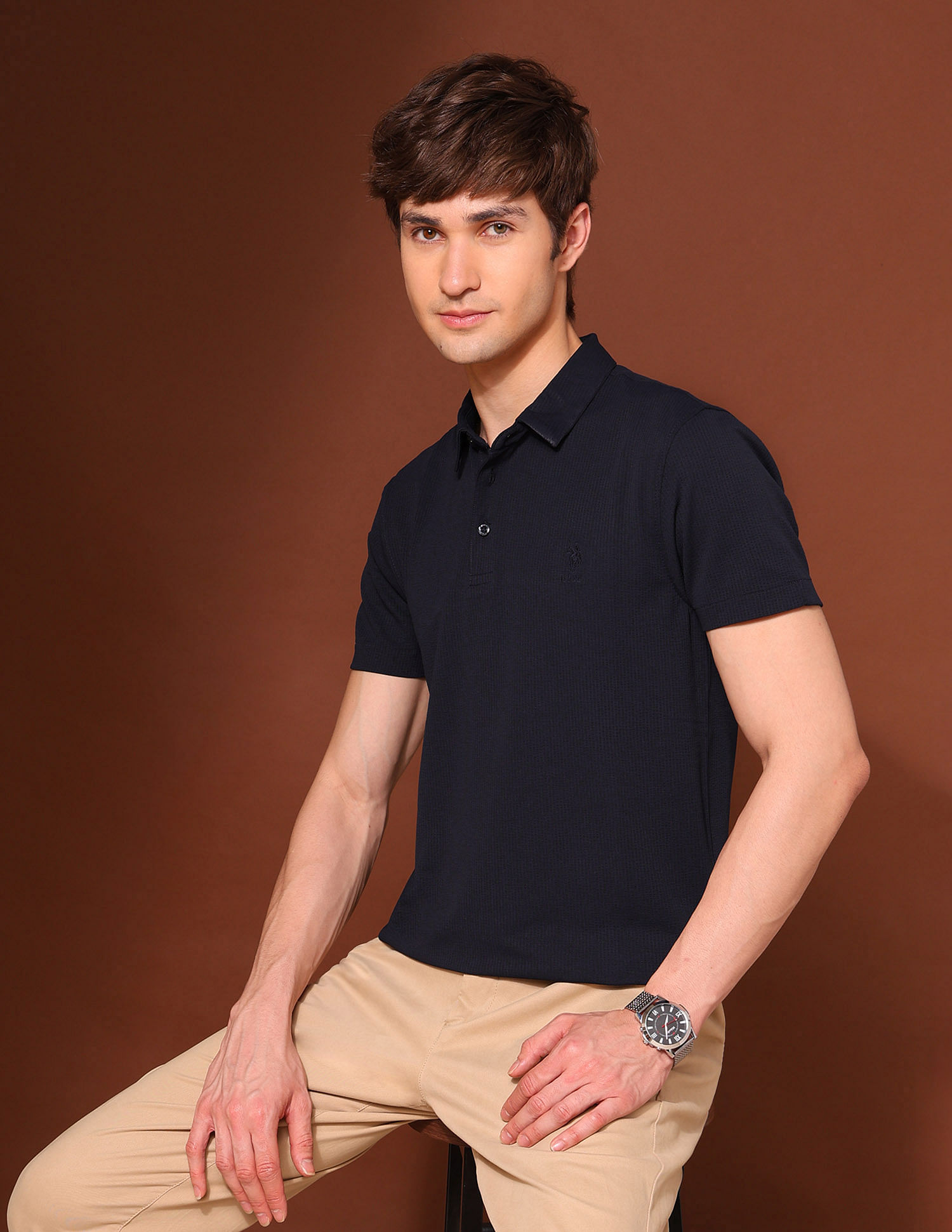 U.S. Polo Assn. Textured Classic Polo Shirt