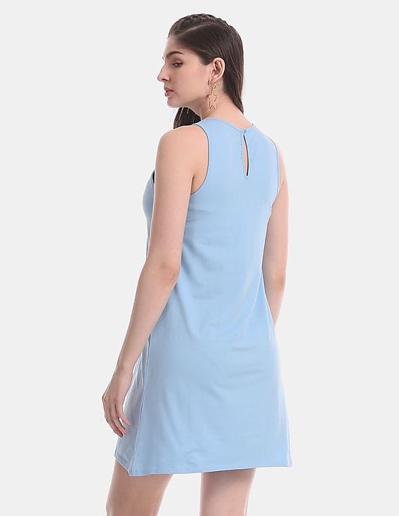 Buy Aeropostale Blue Sleeveless T-Shirt Dress - NNNOW.com