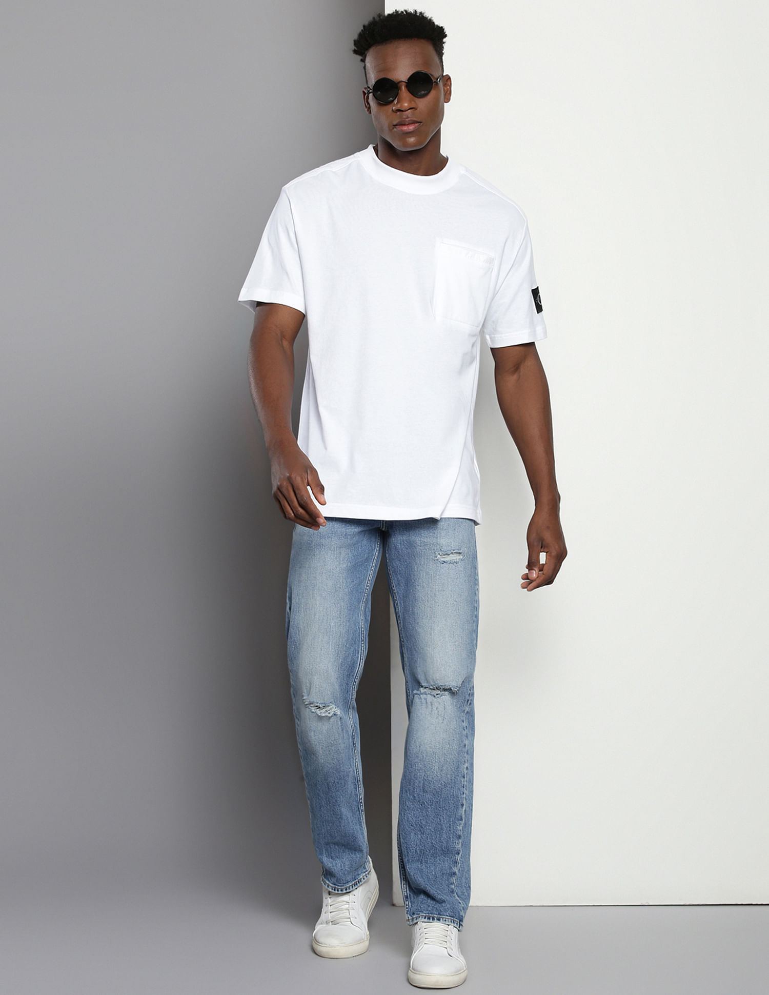 Calvin Klein Mix Media Relaxed T-Shirt