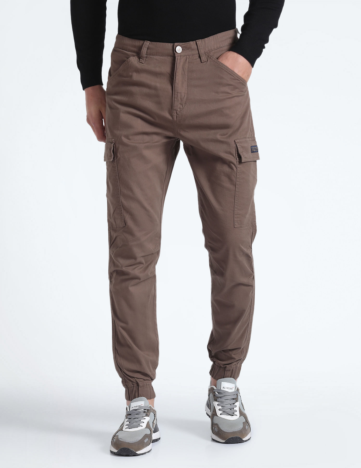 Flat Front Slim Fit Cargo Pants