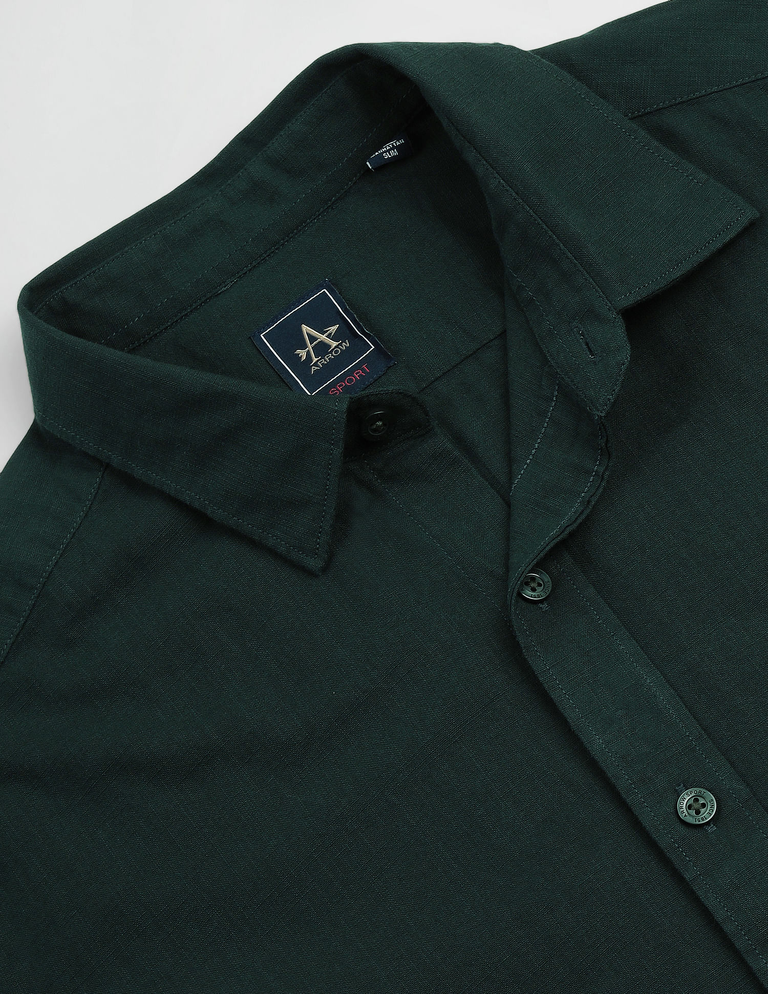 Arrow Sports Heathered Slim Fit Shirt