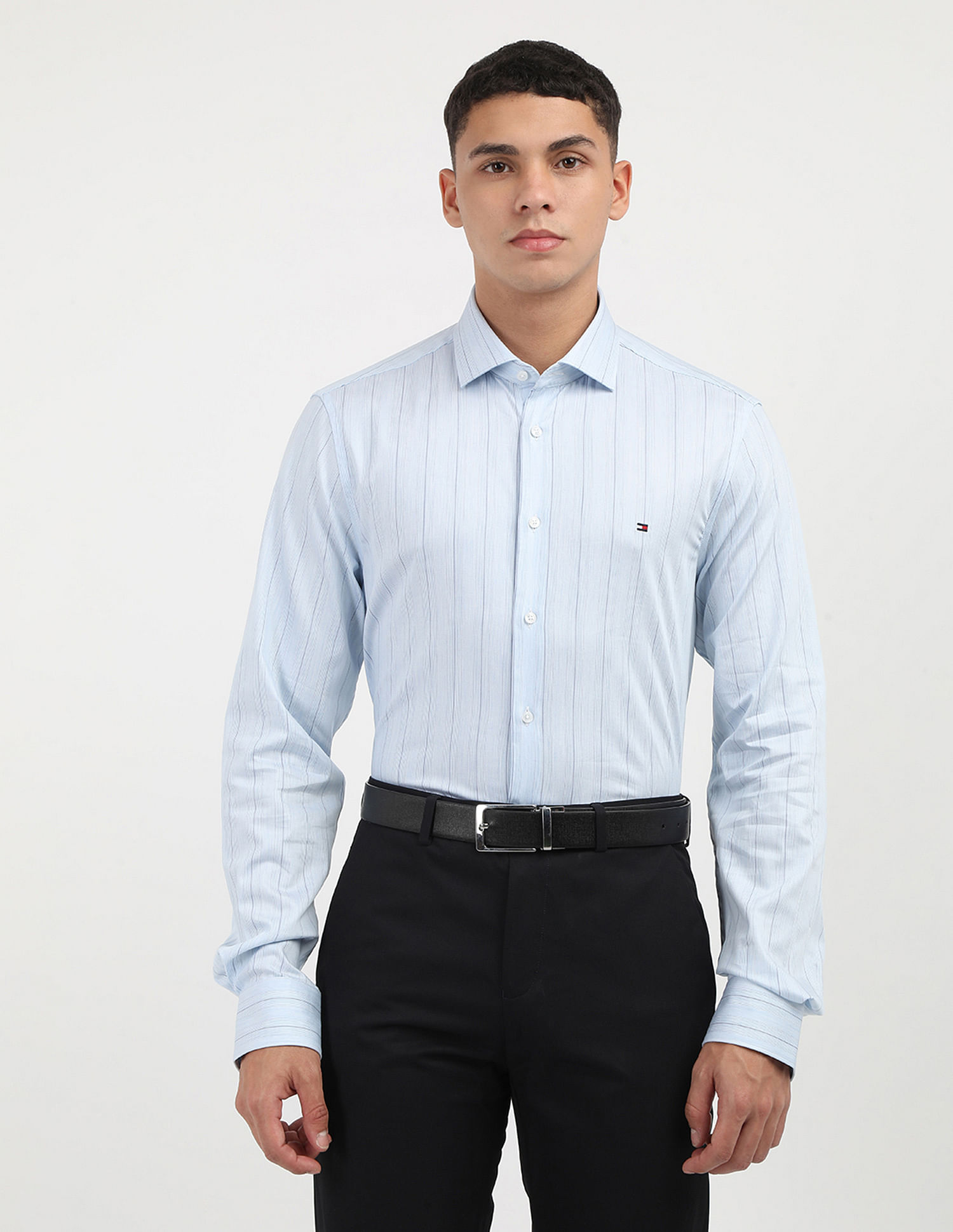 Tommy Hilfiger Melange Striped Slim Fit Shirt