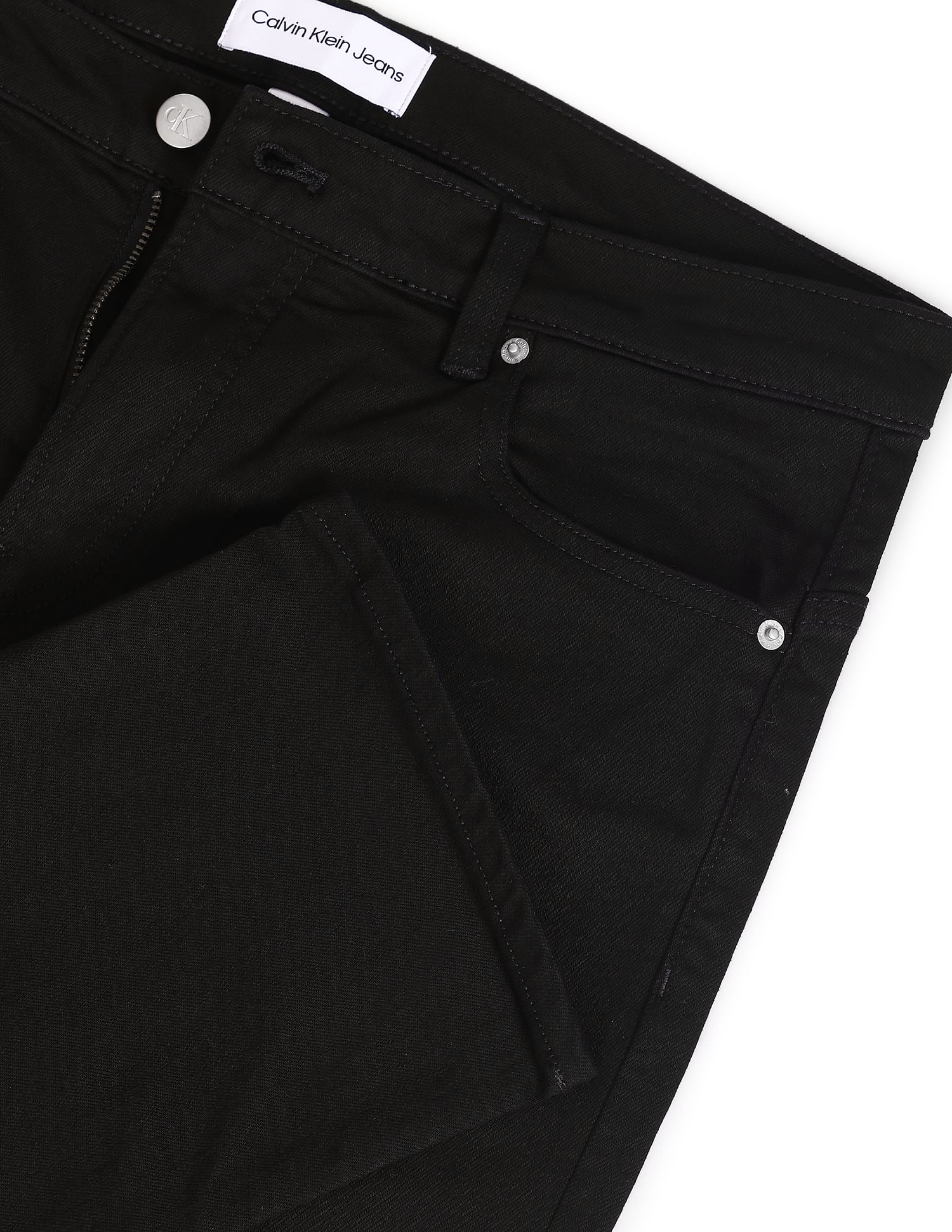 Calvin Klein Men Black Mid-Rise Skinny Fit Clean Look Jeans