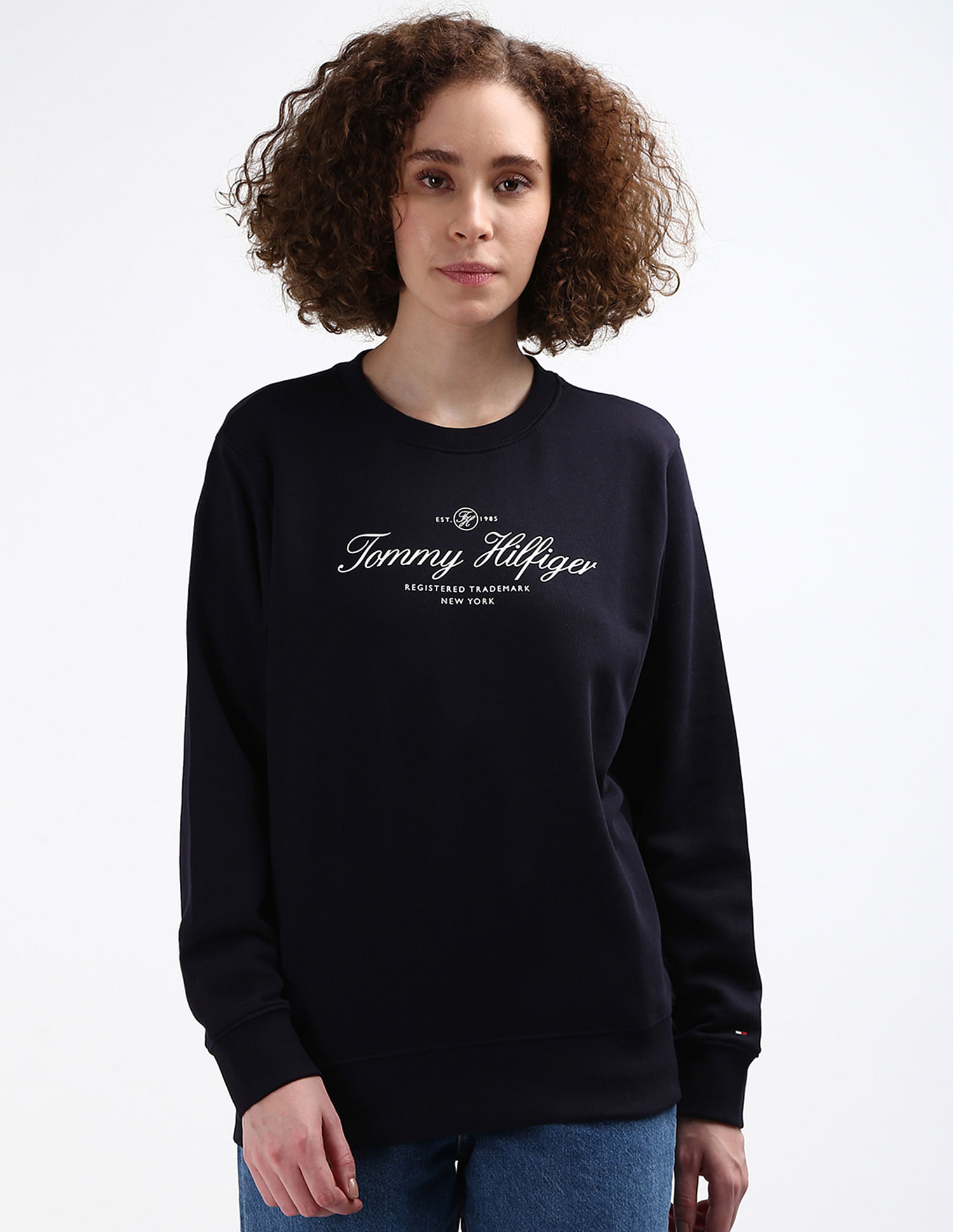 Tommy Hilfiger Pure Cotton Crew Neck Sweatshirt