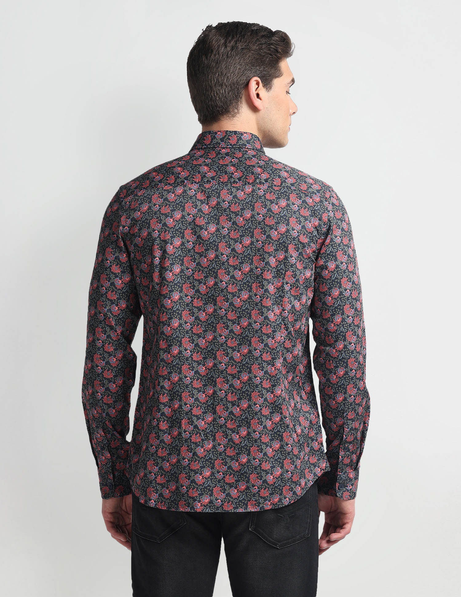U.S. Polo Assn. Denim Co. Floral Print Slim Shirt