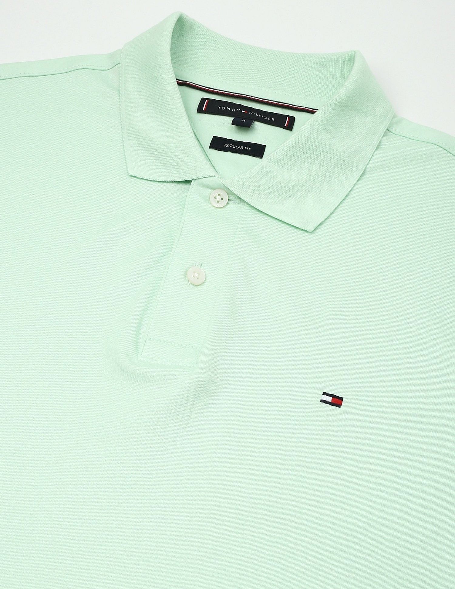 Tommy Hilfiger Solid Regular-Fit Cotton Polo Shirt