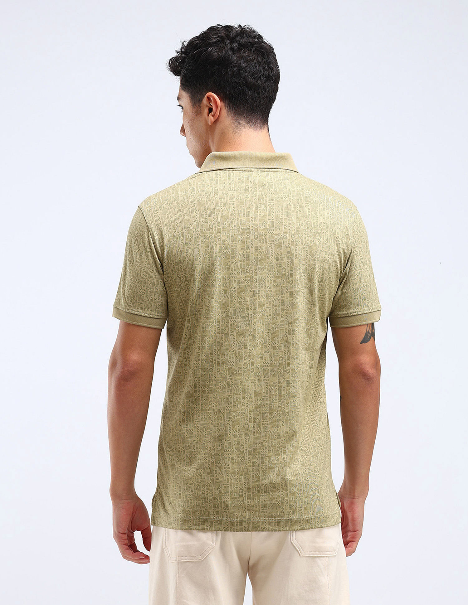 Flying Machine All-Over Regular Fit Polo Shirt