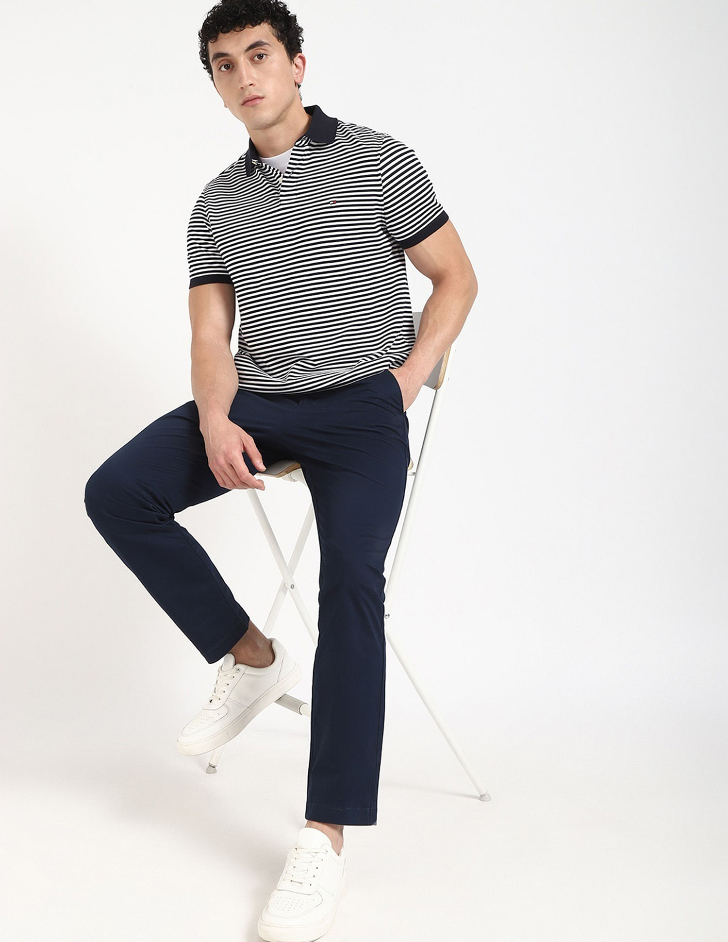 Tommy Hilfiger Striped Regular-Fit Cotton T-Shirt