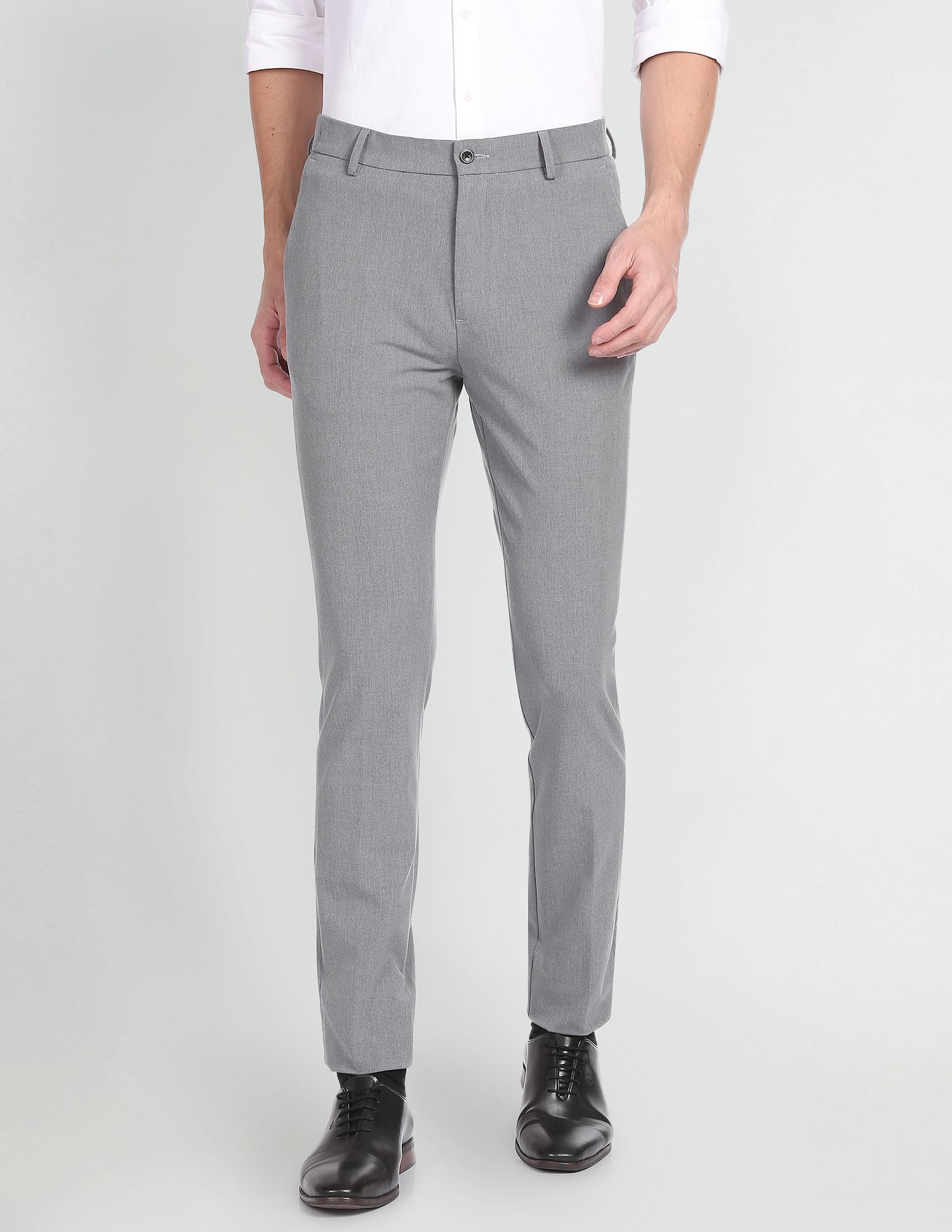 Arrow Newyork Jackson Super Slim Fit Heathered Trousers