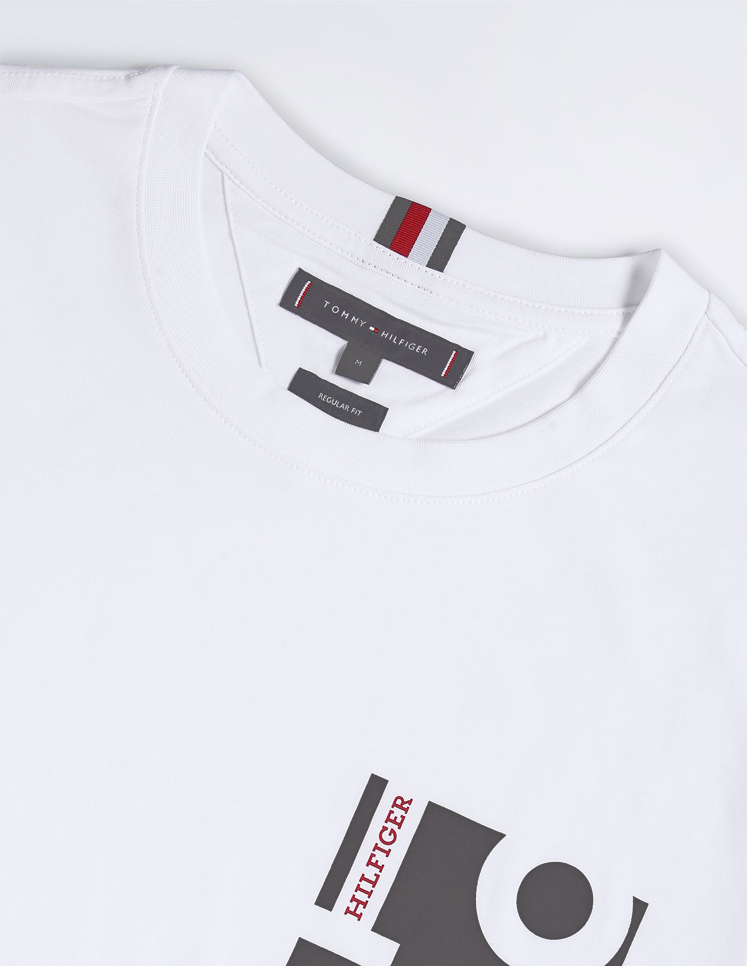 Tommy Hilfiger Chest Print Transitional Cotton T-Shirt