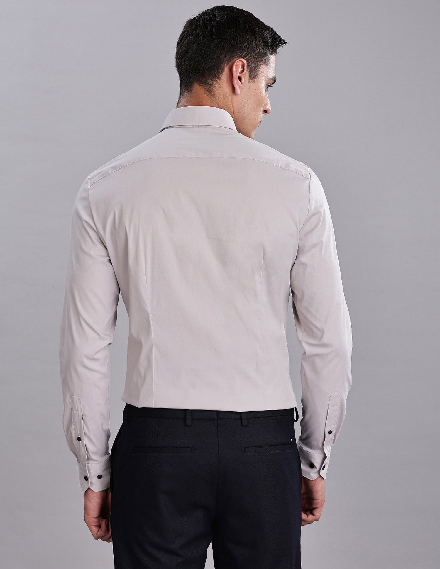 Tommy Hilfiger Solid Slim Fit Plain Woven Shirt