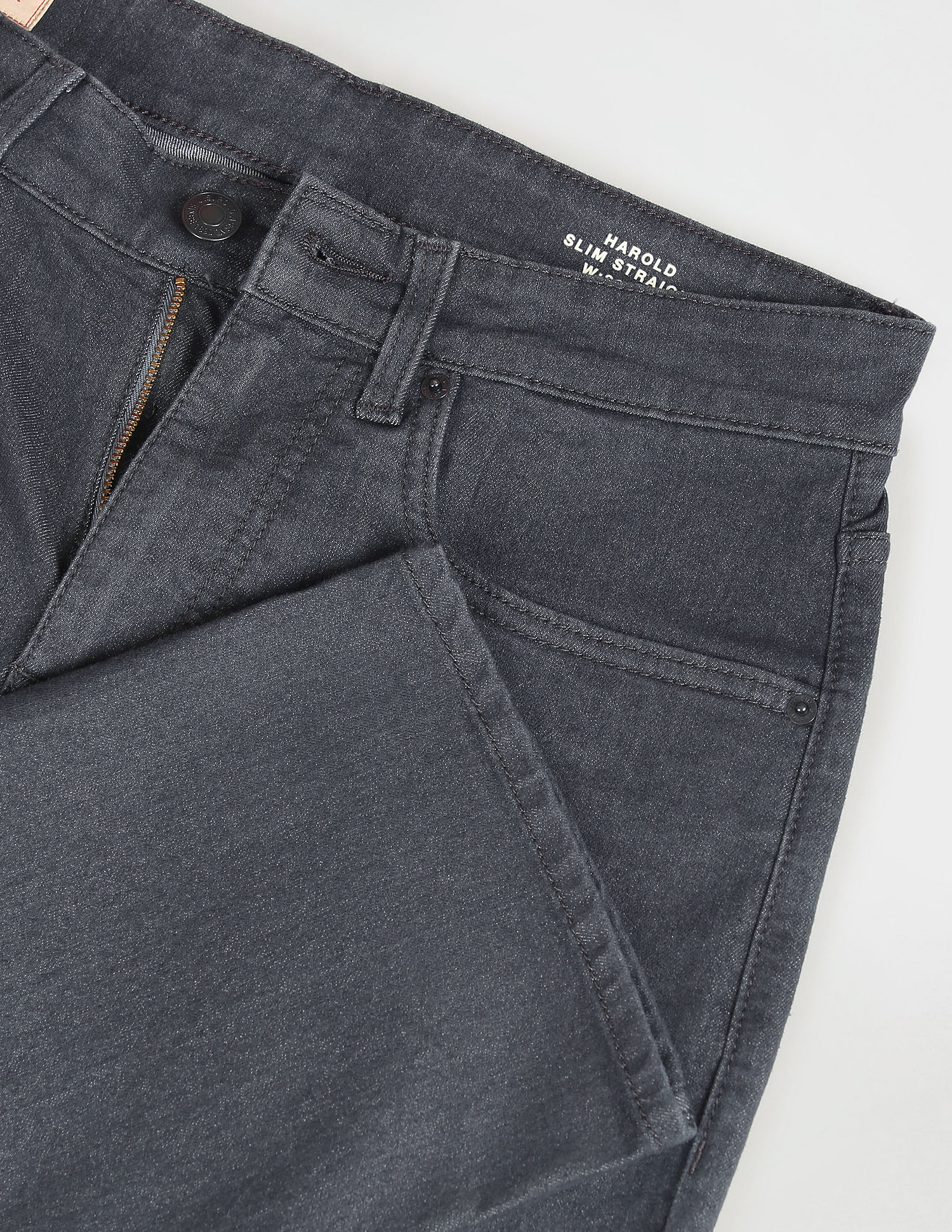 U.S. Polo Assn. Denim Co. Slim Straight Fit Grey Jeans