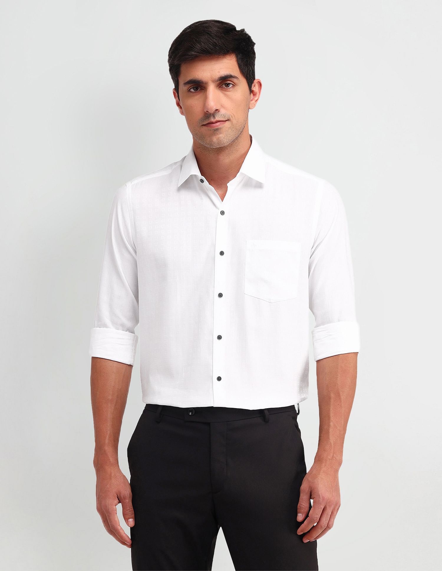 Arrow Manhattan Slim Fit Checked Shirt