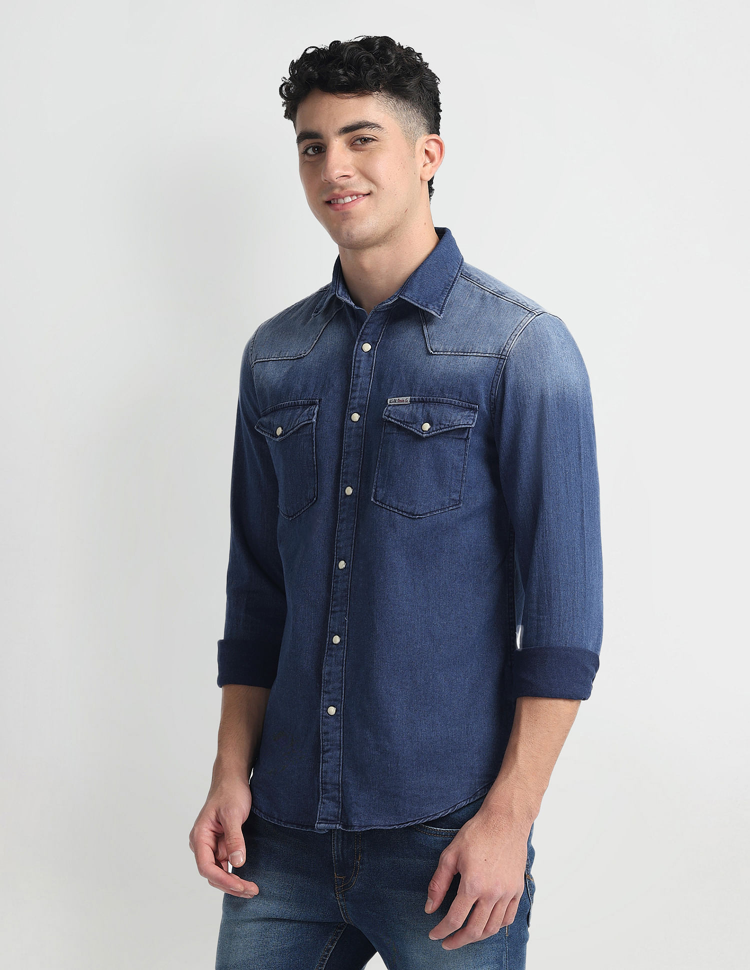 U.S. Polo Assn. Denim Co. Slim Fit Washed Shirt
