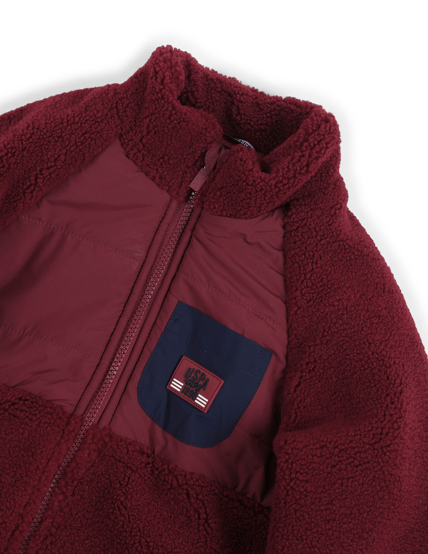 U.S. Polo Assn. Kids Boys Solid Stand Collar Jacket