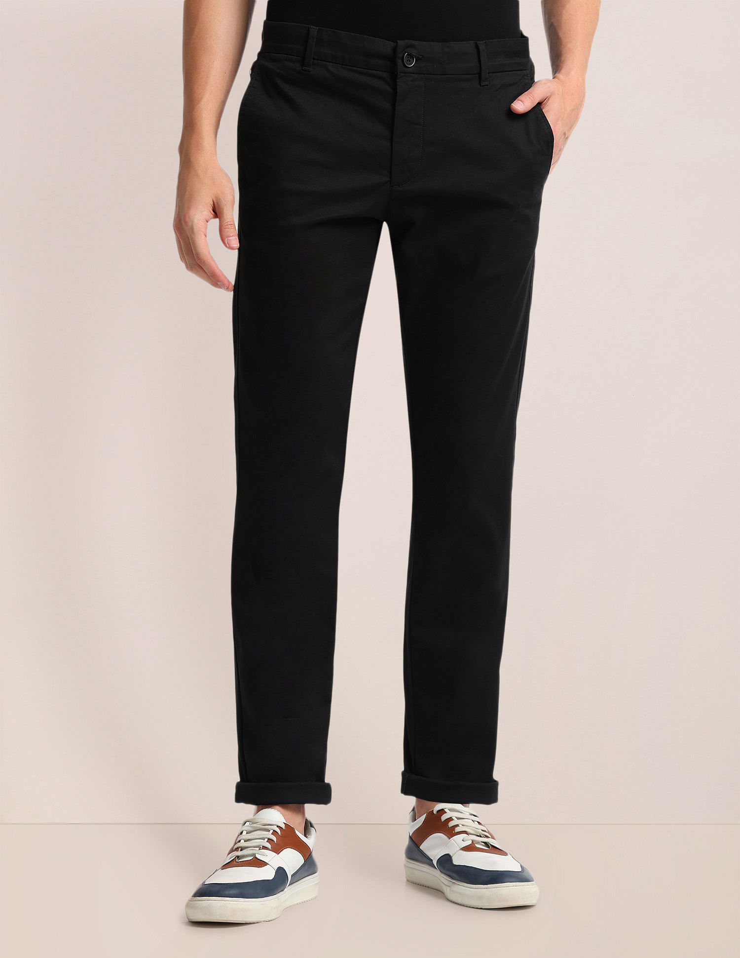 U.S. Polo Assn. Slim Straight Fit Dobby Trousers