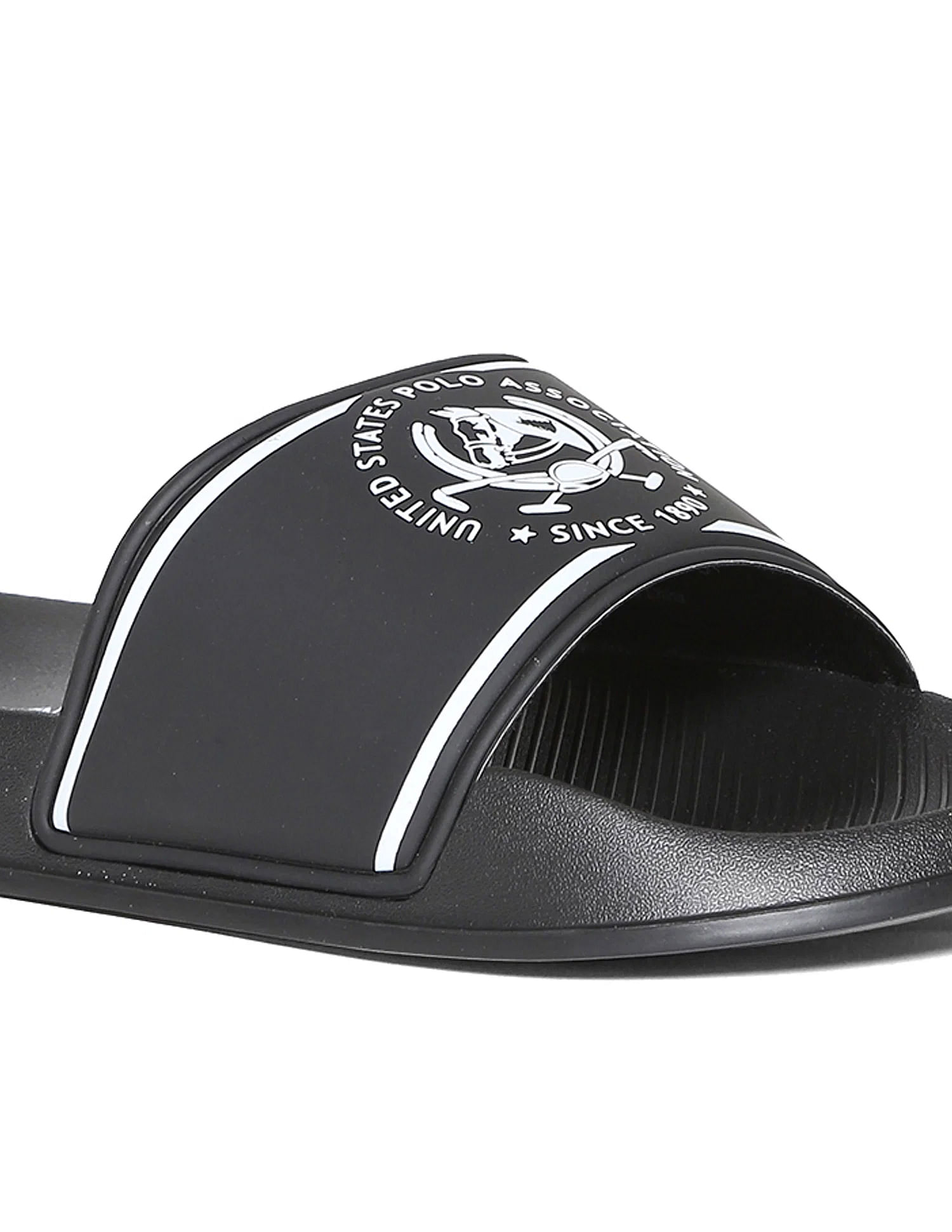 U.S. Polo Assn. Men Brand Print Zane 4.0 Slides