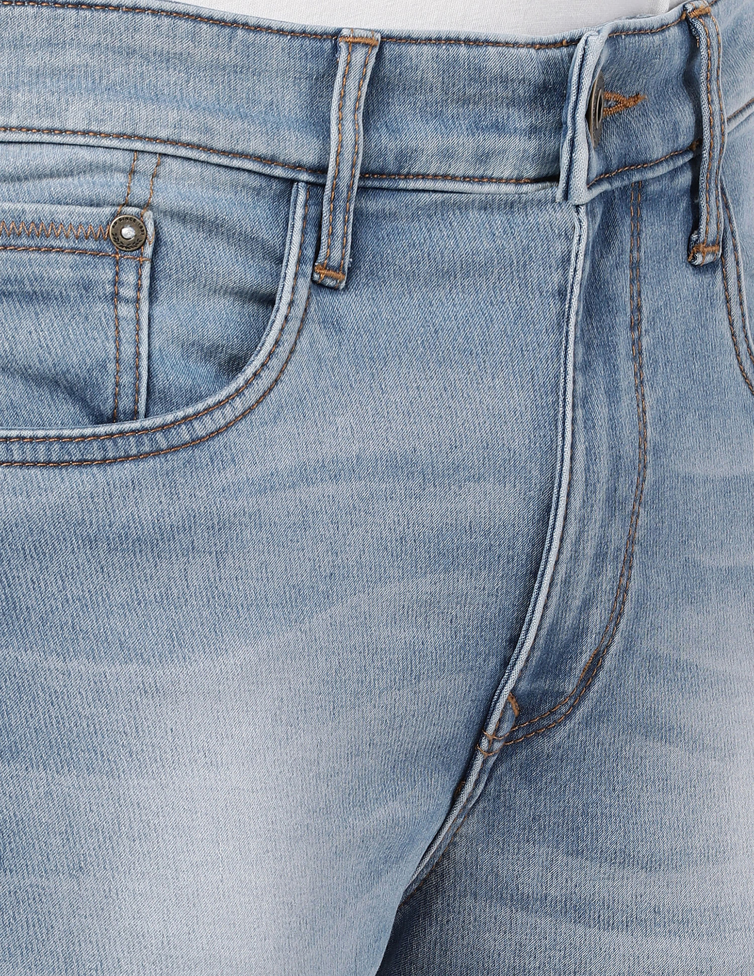 AD by Arvind Slim Fit Stone Wash Jeans