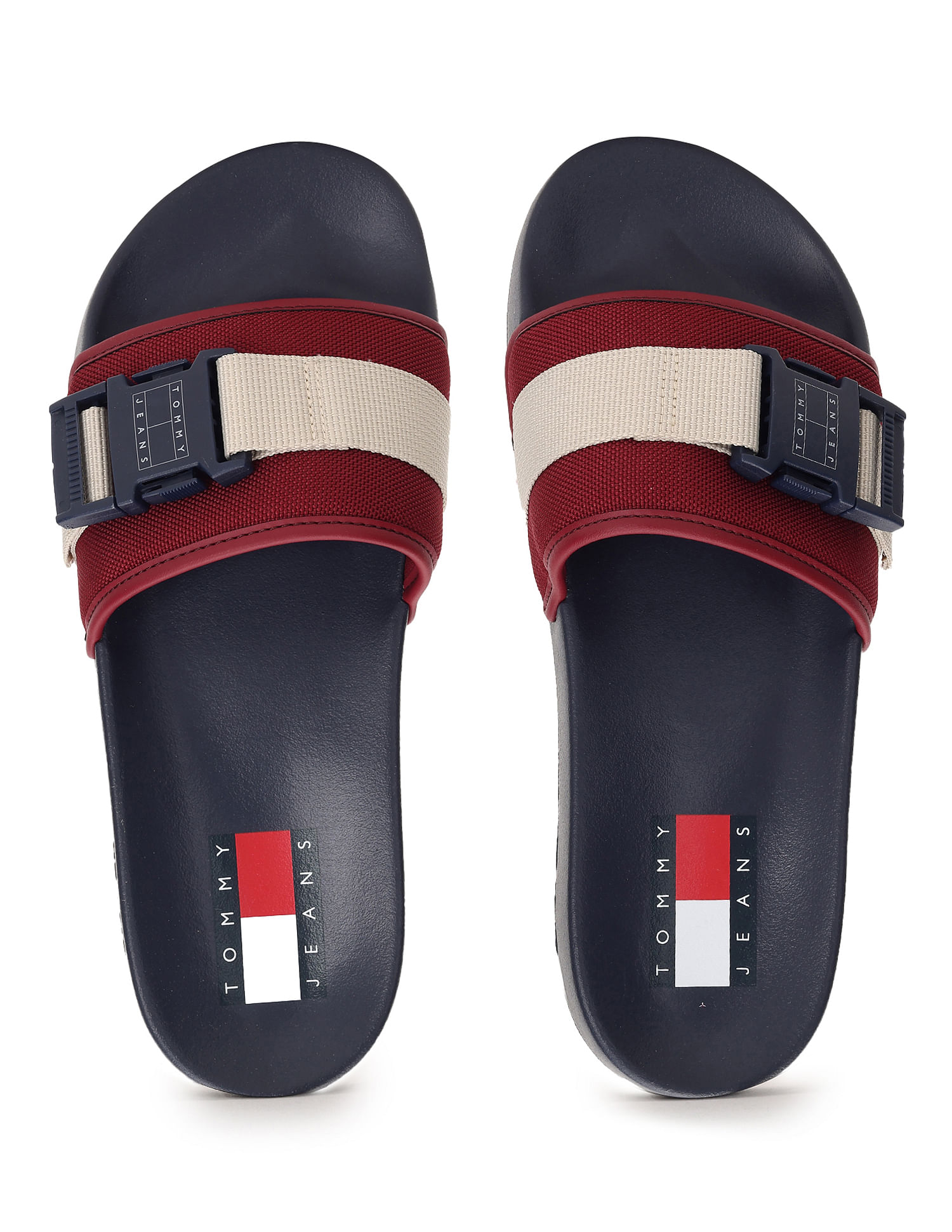 Mens tommy hilfiger slides best sale