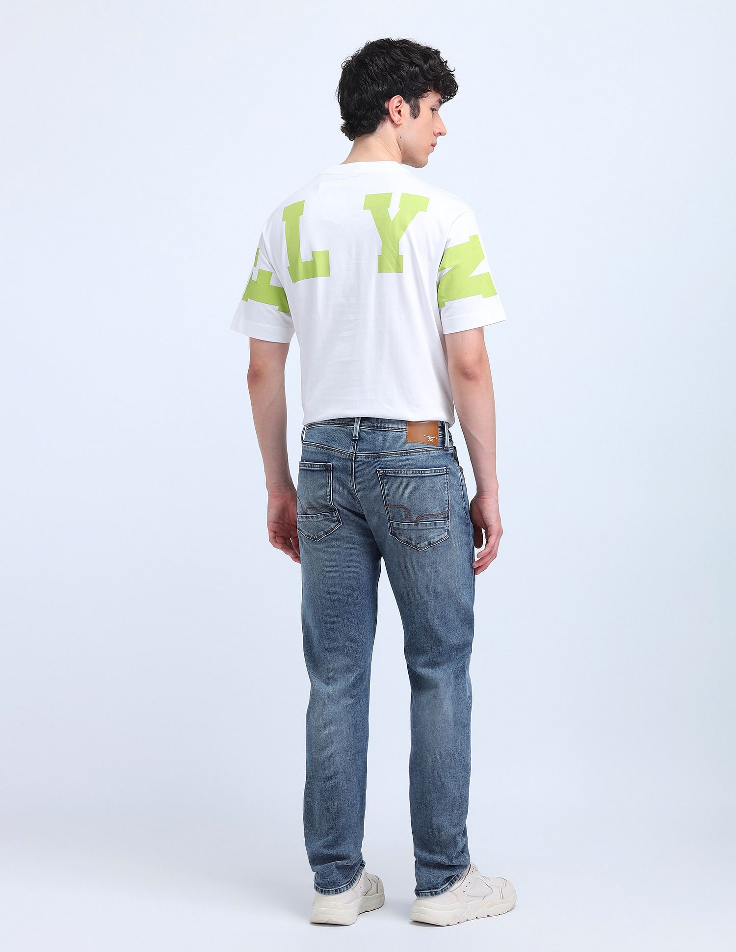 Flying Machine Mid Rise Straight Fit Jeans