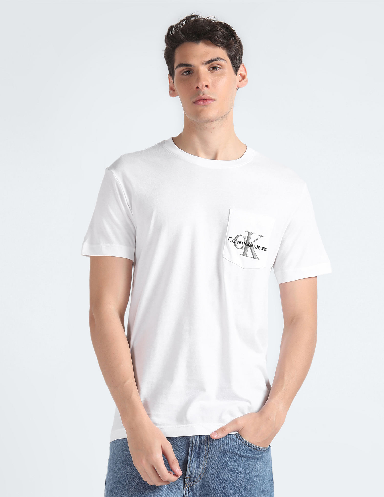 Calvin Klein Sustainable Monogram Pocket T-Shirt