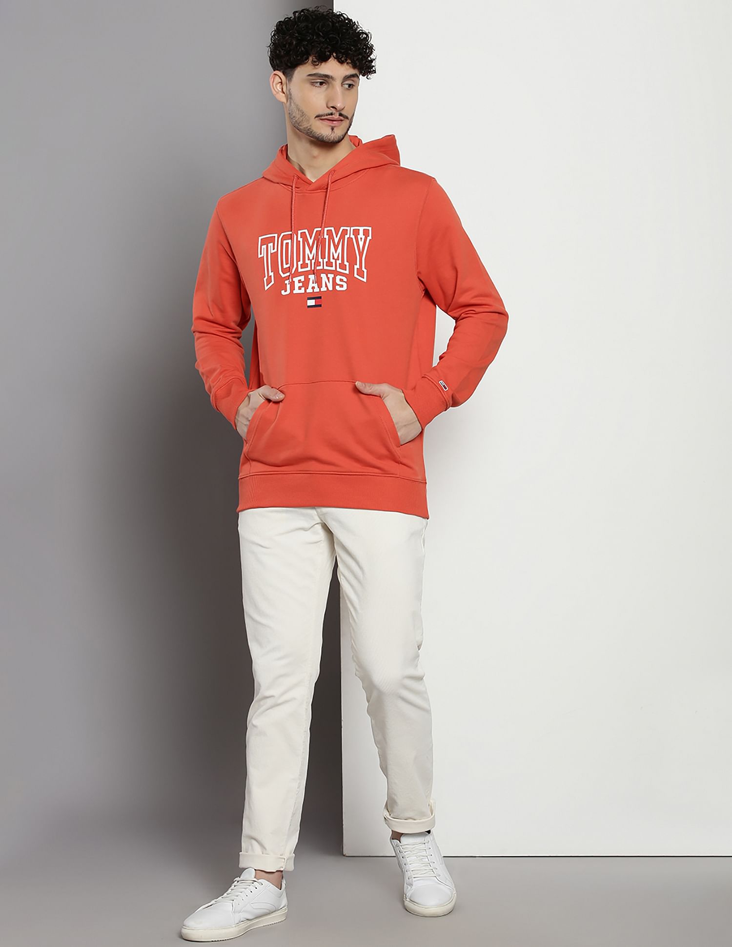 Buy Tommy Hilfiger Typographic Print Hooded Sweatshirt NNNOW