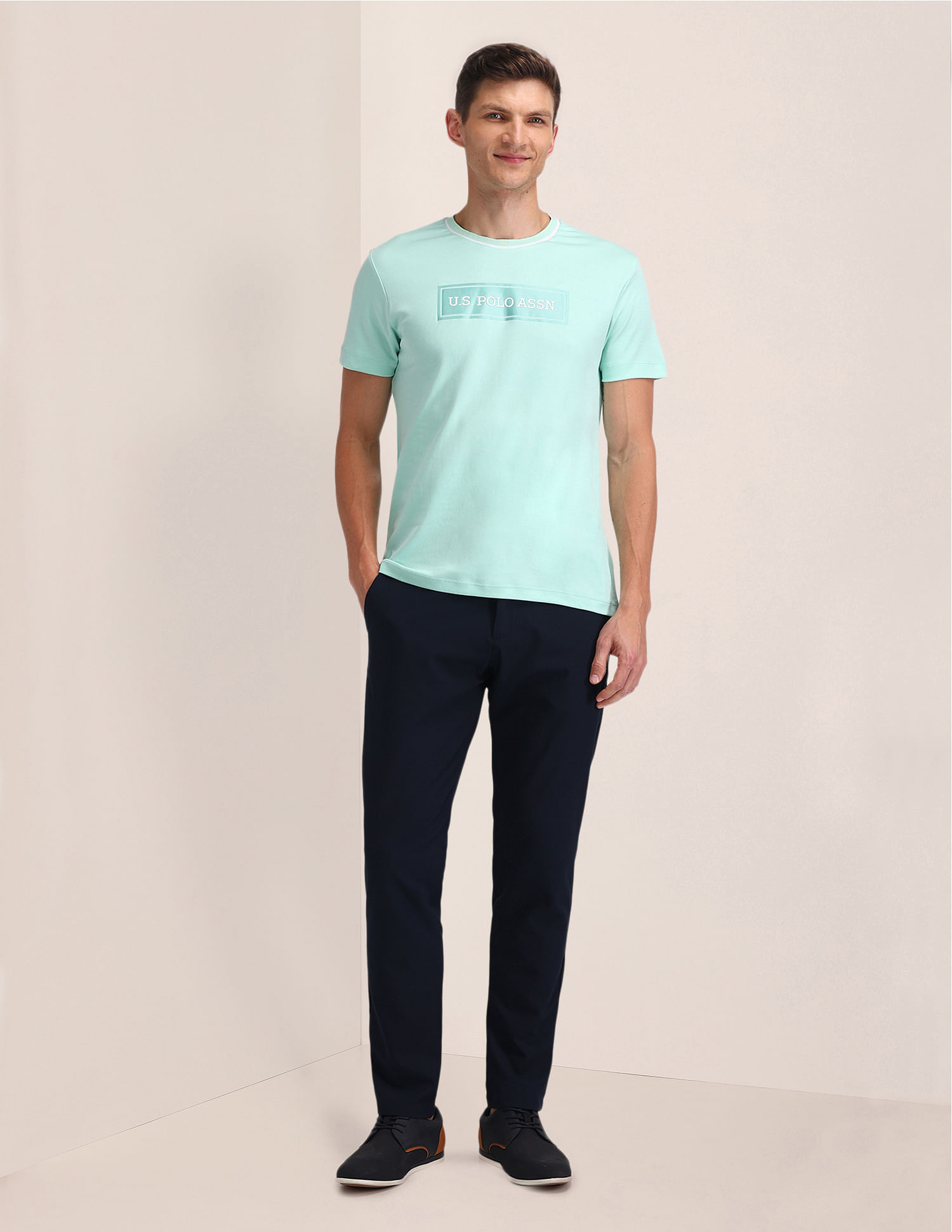 U.S. Polo Assn. Brand Print Cotton T-Shirt
