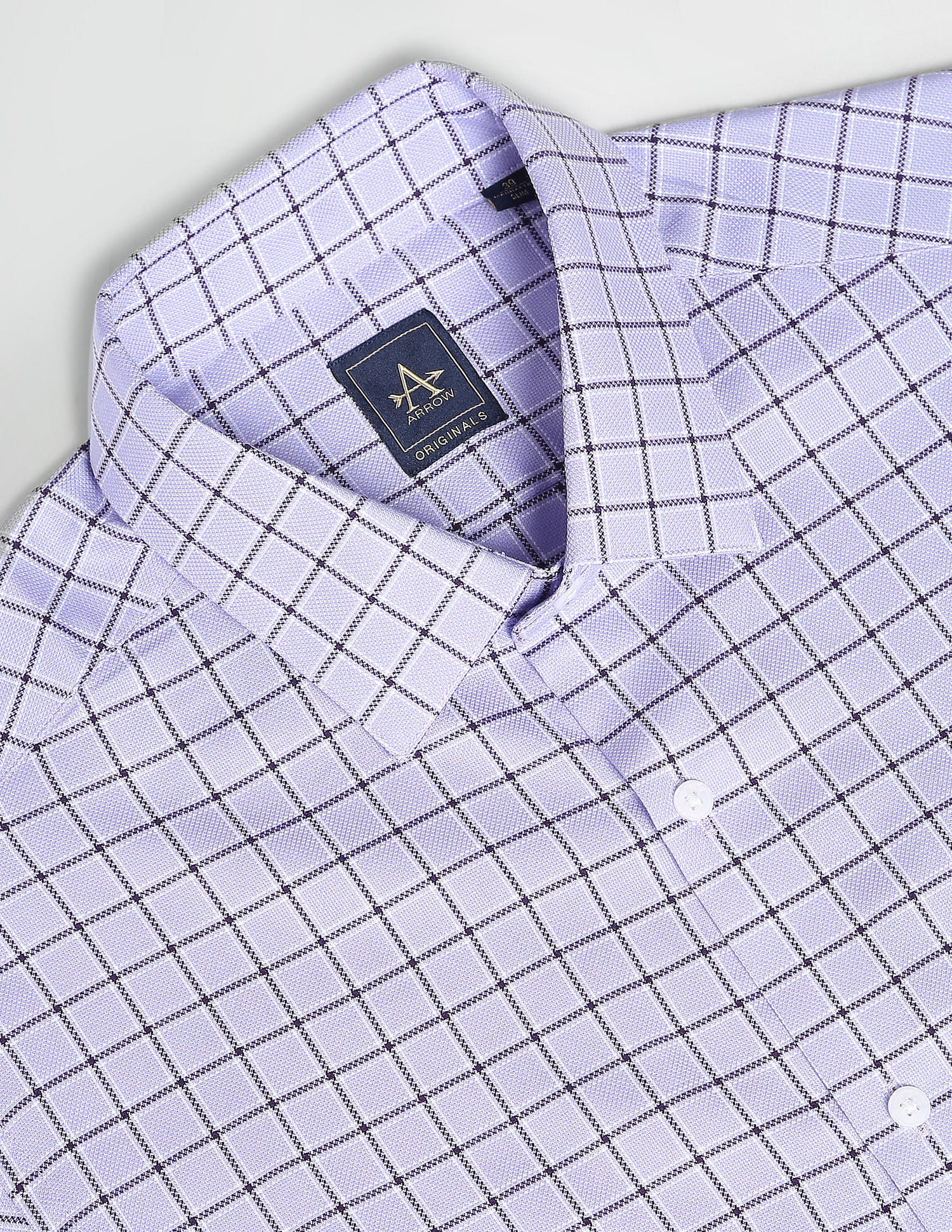 Arrow Manhattan Slim Fit Graph Check Formal Shirt
