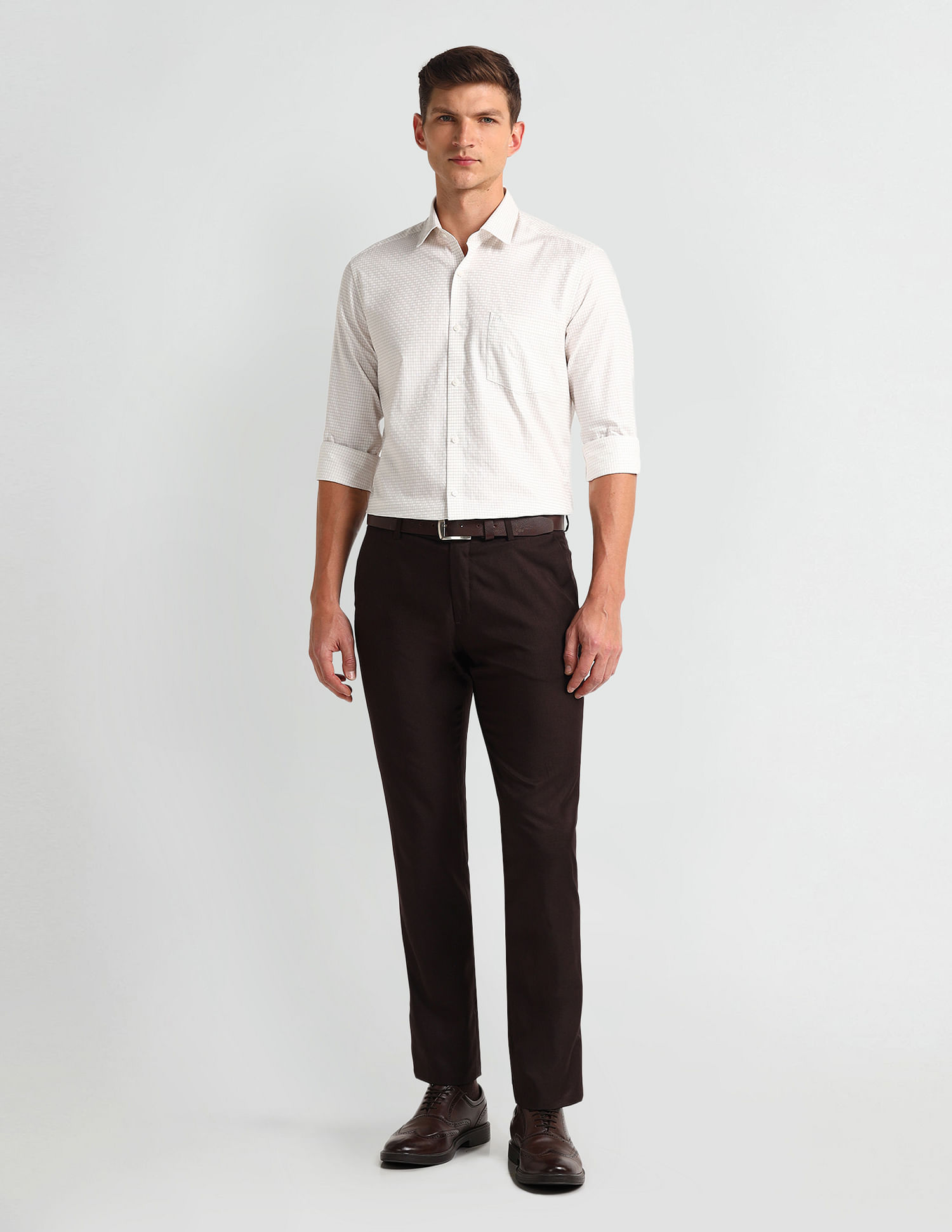 Arrow Manhattan Slim Dobby Shirt