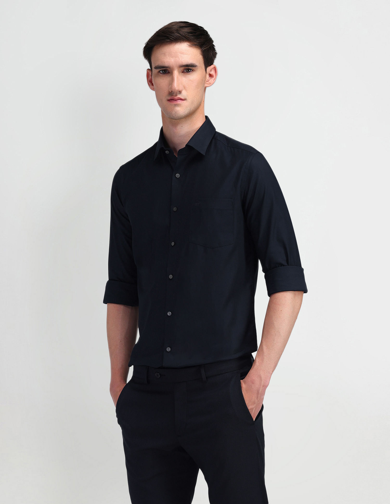 Arrow Pure Cotton Solid Shirt