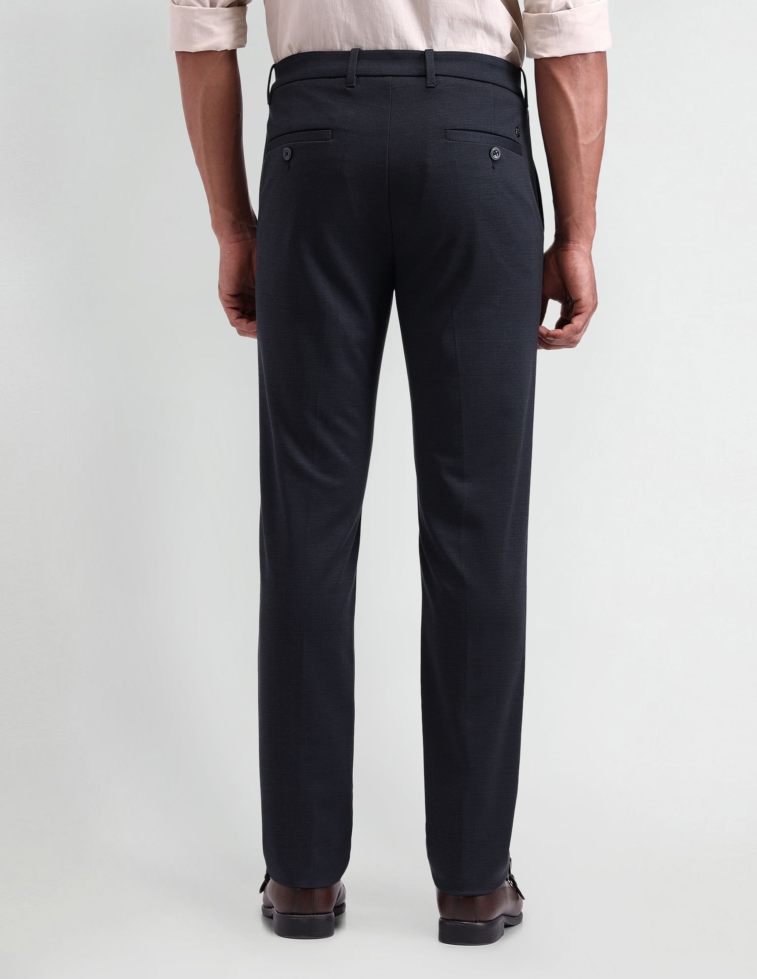 Arrow Newyork Mid Rise Slim Fit Knitted Pants