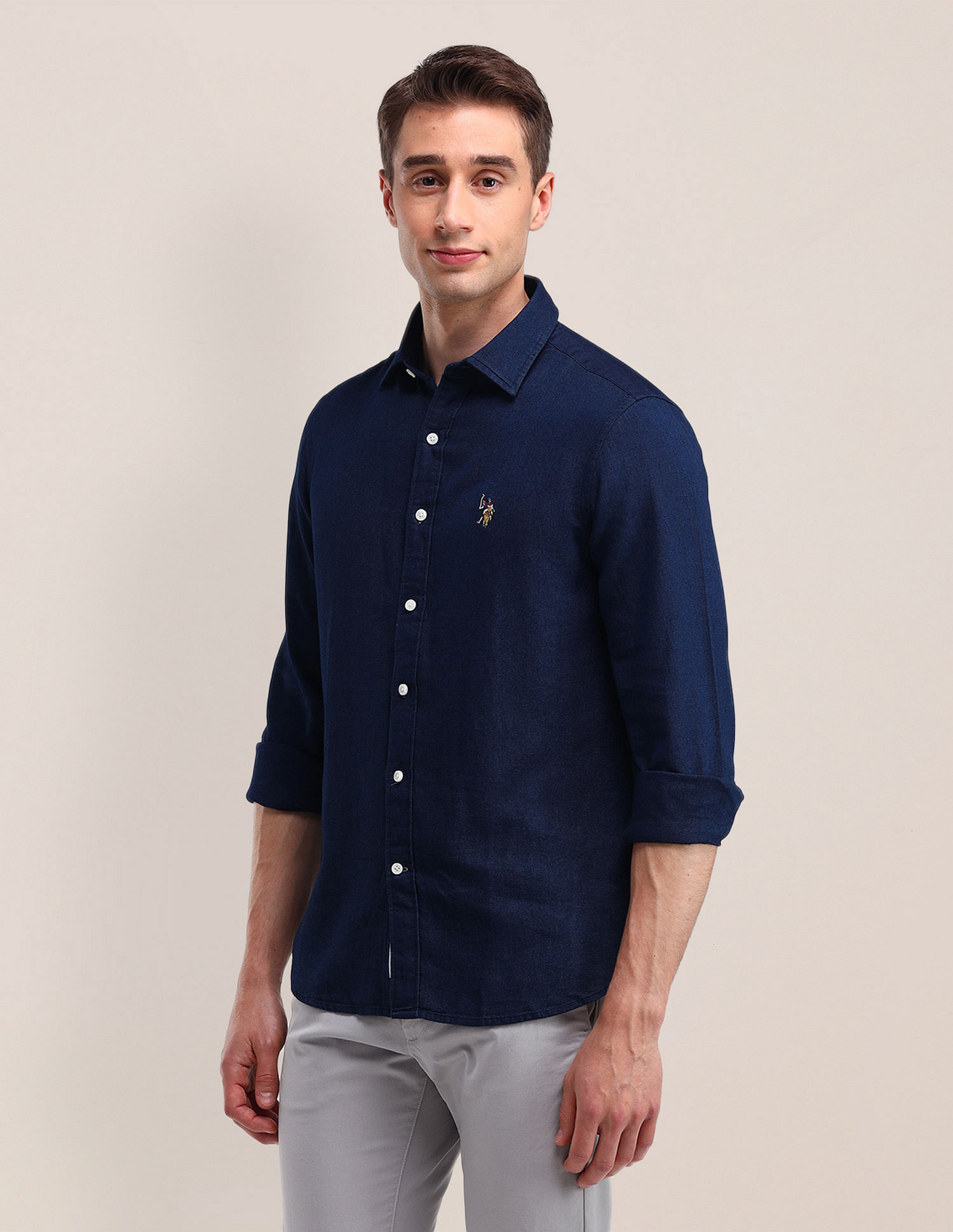 U.S. Polo Assn. Tailored Fit Solid Shirt