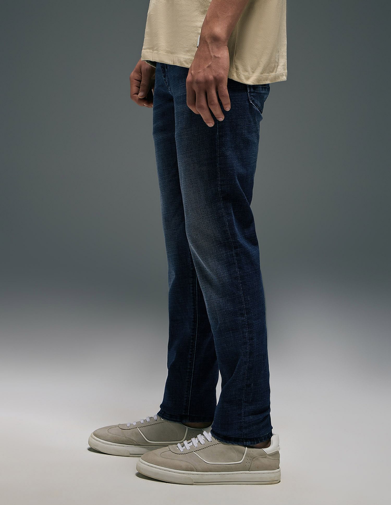 Flying Machine Jackson Super Skinny Fit Dark Washed Jeans