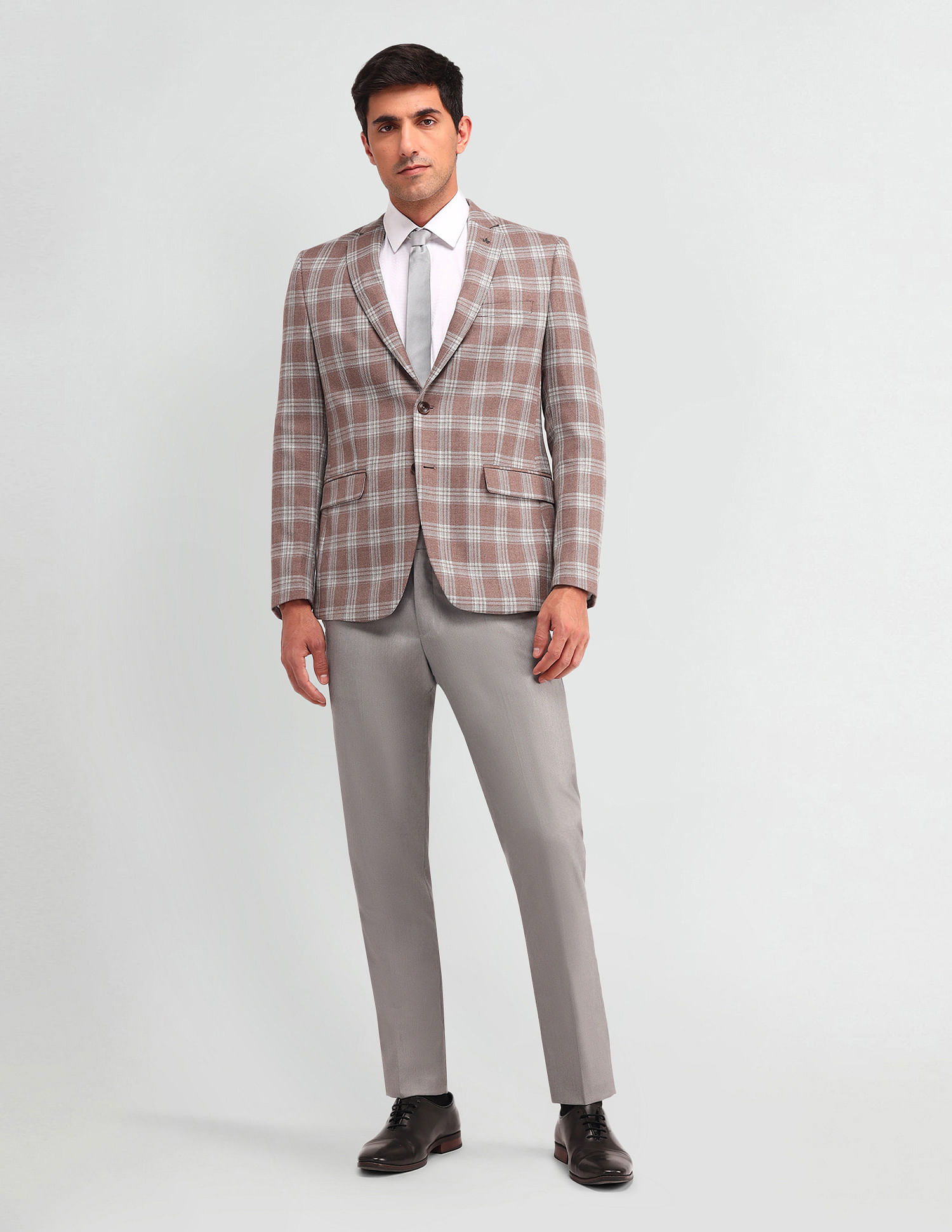 Arrow Checked Tailored Fit Tweed Blazer