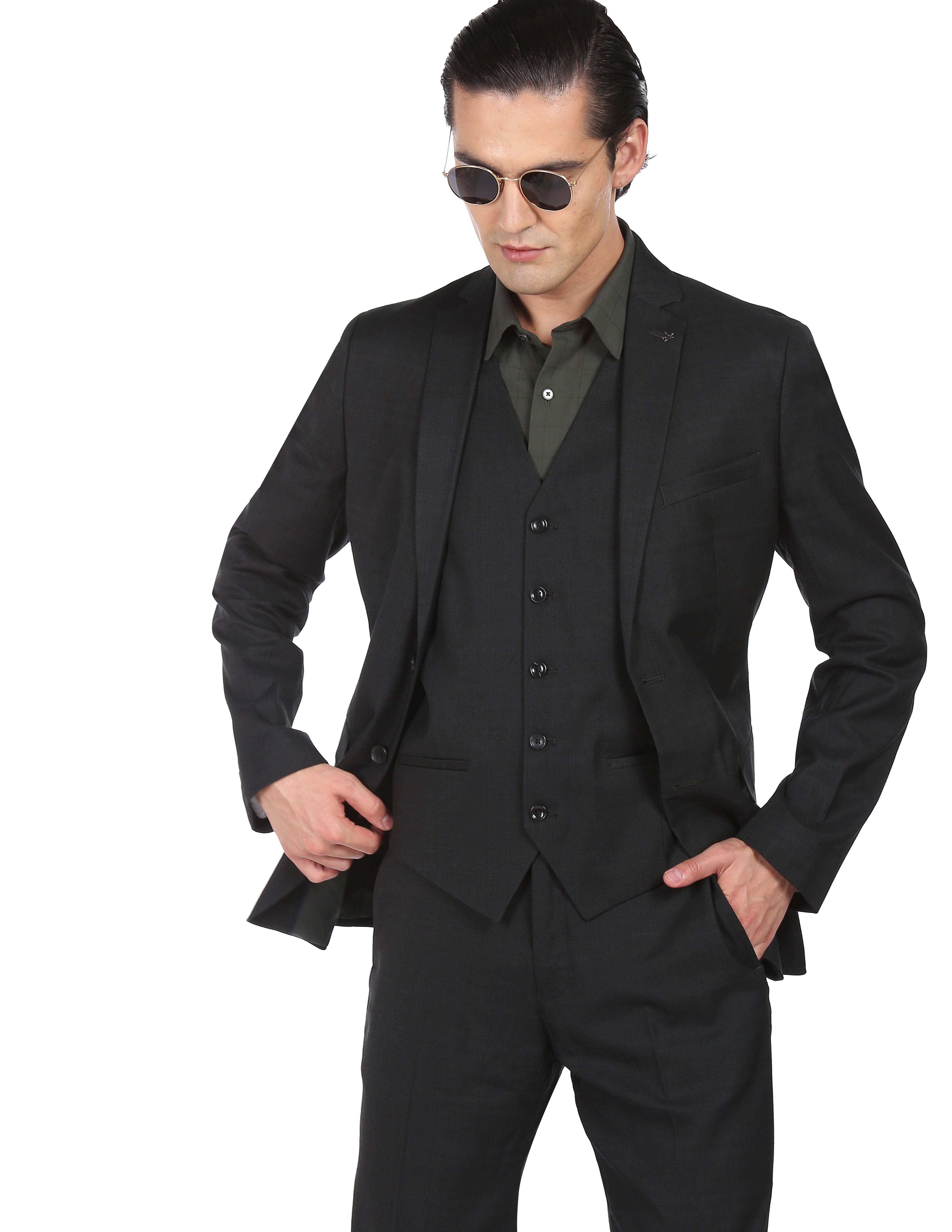 Buy Black 3 Piece Suit Online In India -  India