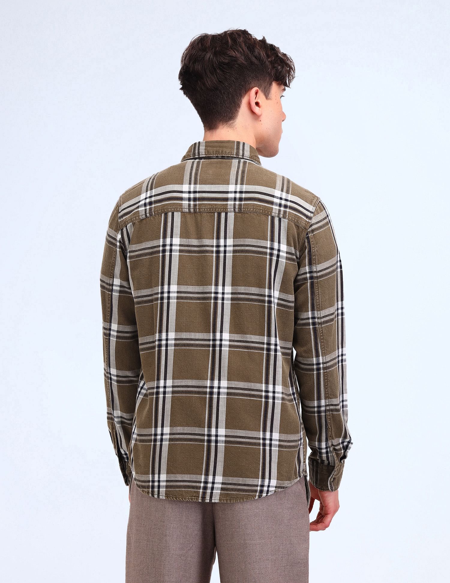 Flying Machine Tartan Checked Regular Fit Shirt