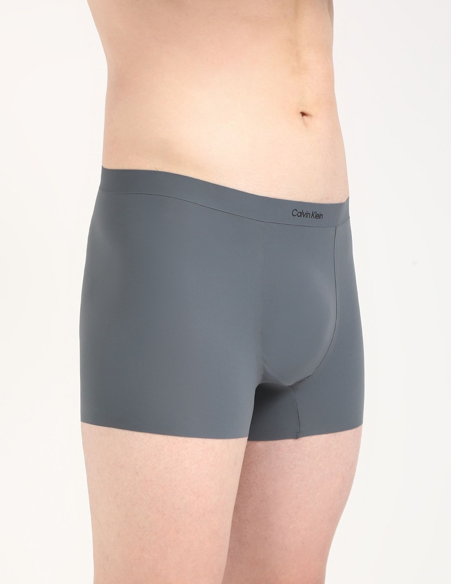 Calvin Klein Underwear Mid Rise Solid Grey Trunks