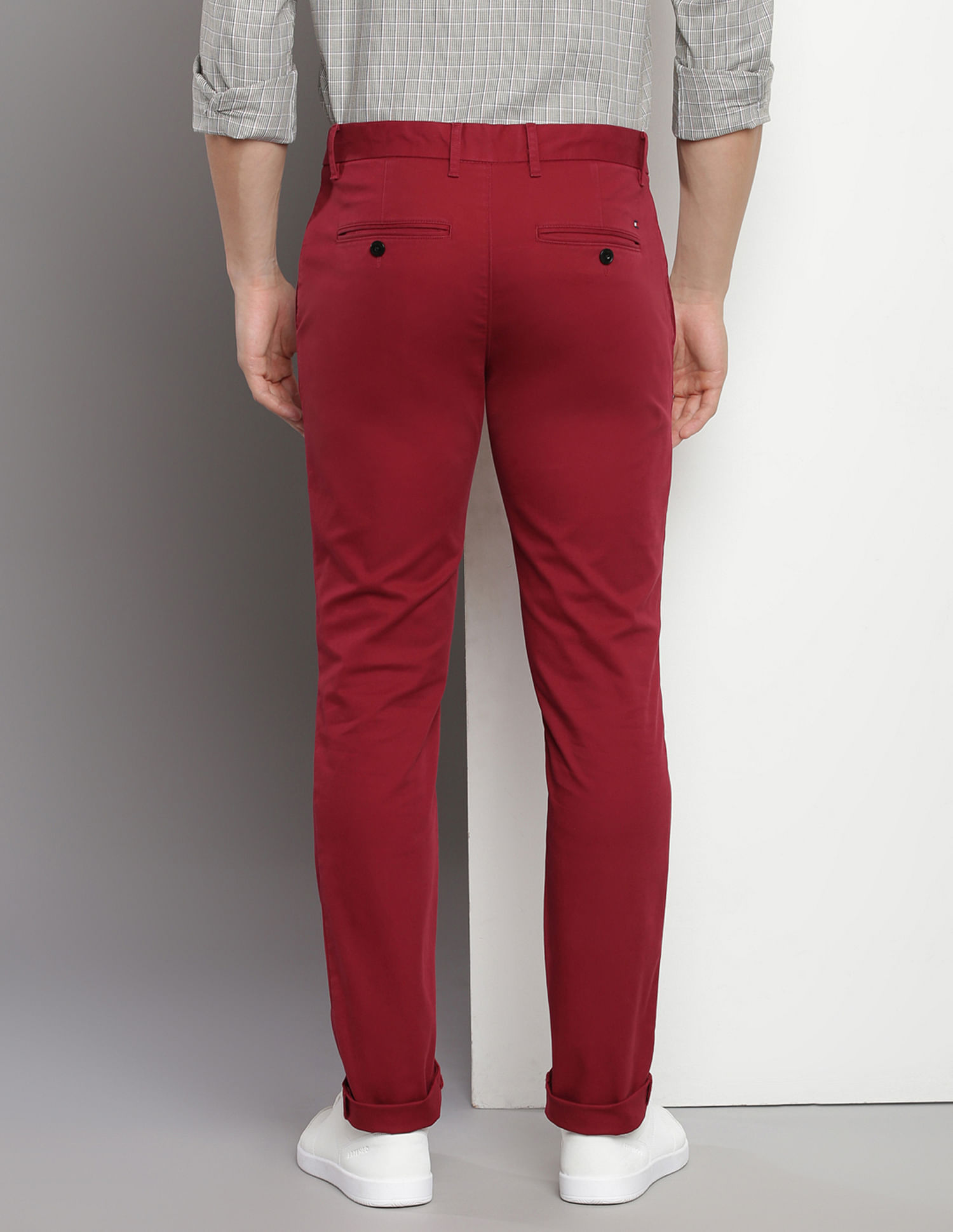 Tommy Hilfiger Mid Rise Slim Fit Trousers