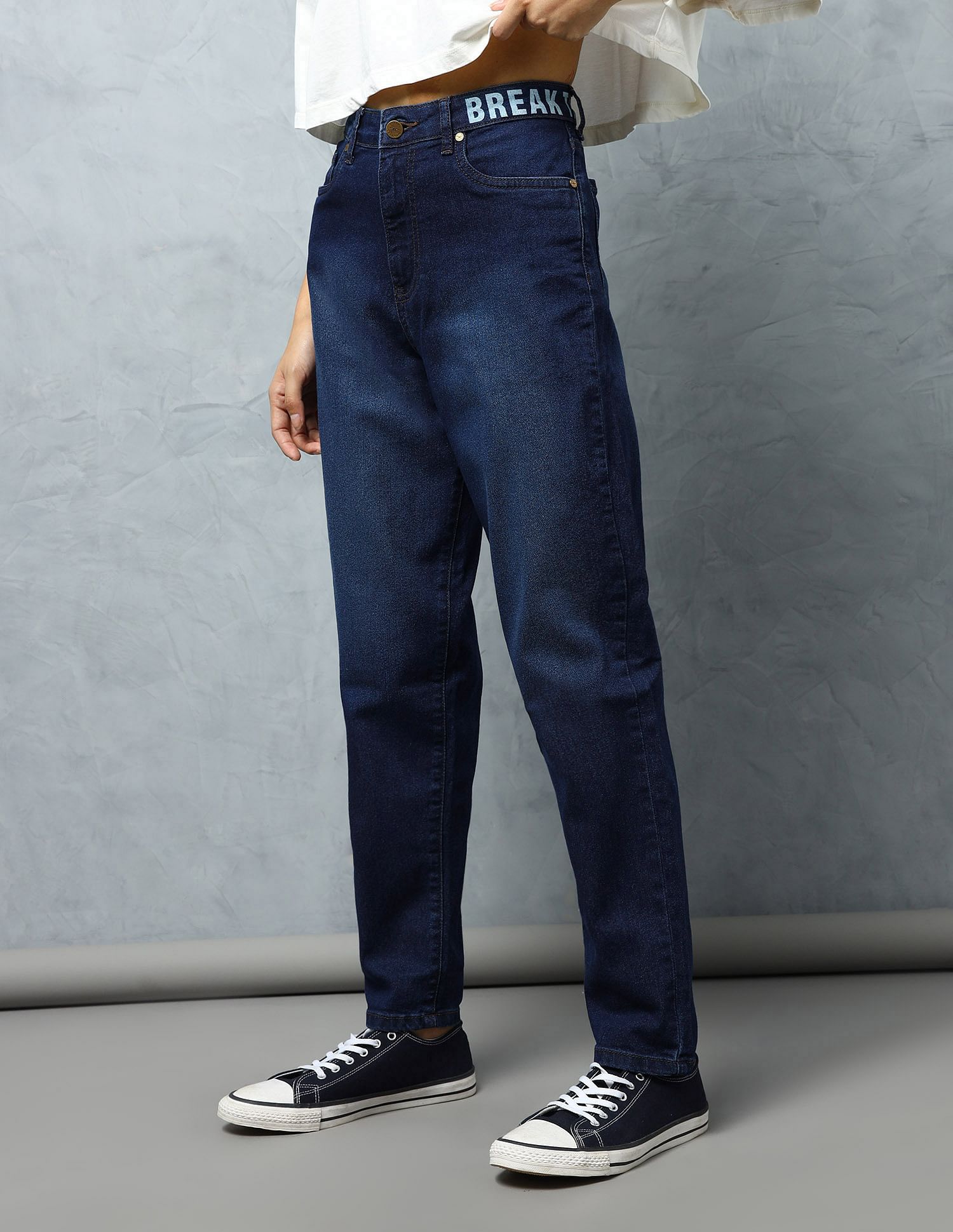Flying Machine Women Mom Fit High Rise Jeans