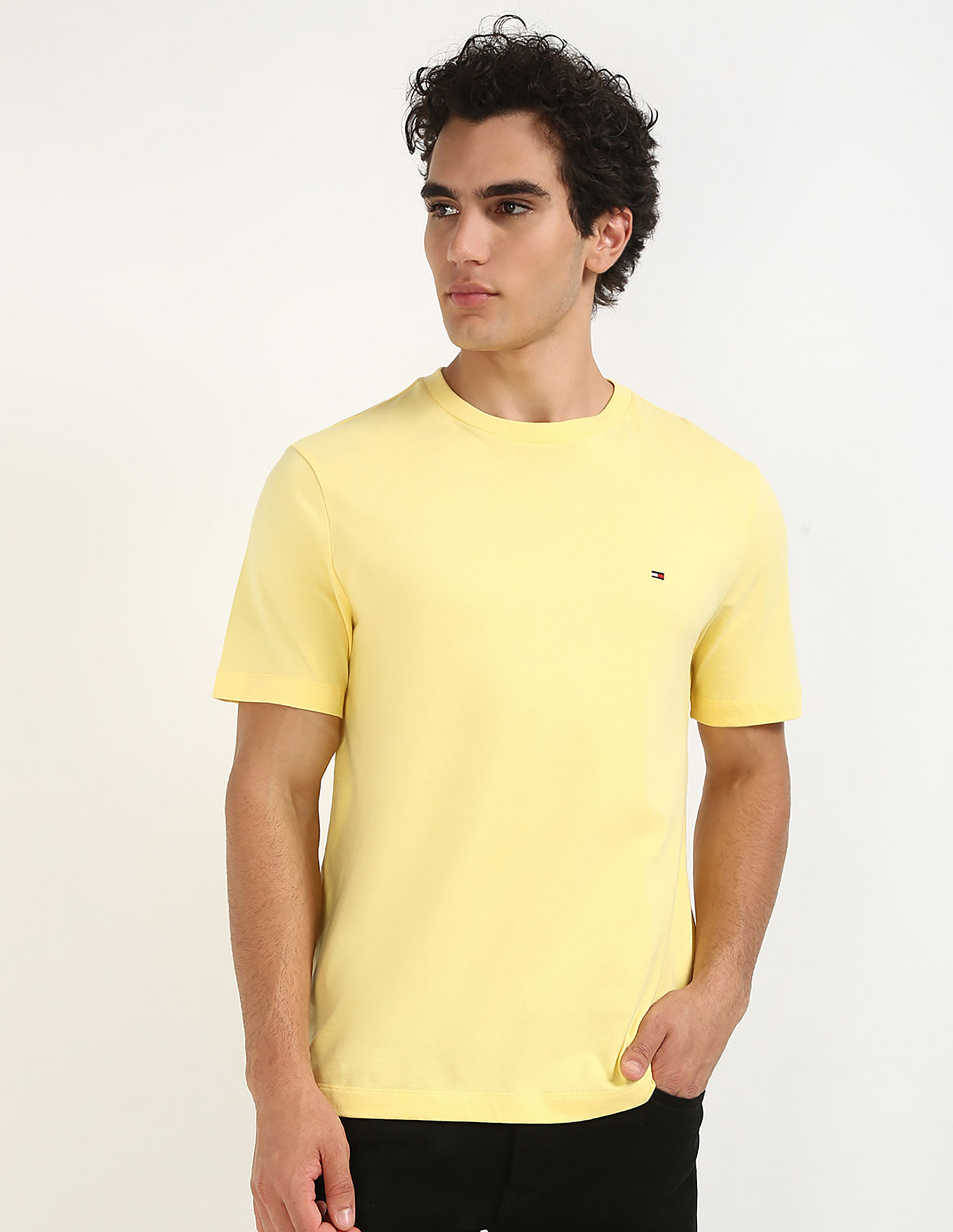 Tommy Hilfiger Solid Regular-Fit Cotton T-Shirt