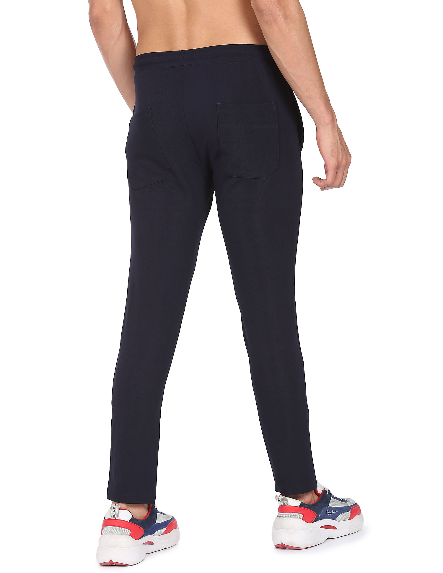 Buy FLYING MACHINE Solid Cotton Regular Fit Men's Track Pants | Shoppers  Stop
