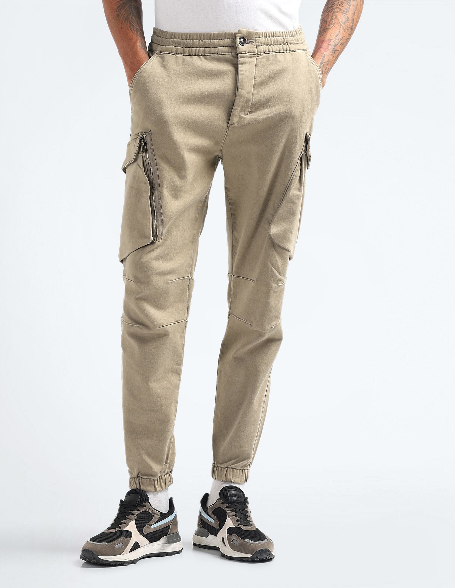 Flying Machine Relaxed Twill Cargo Trousers