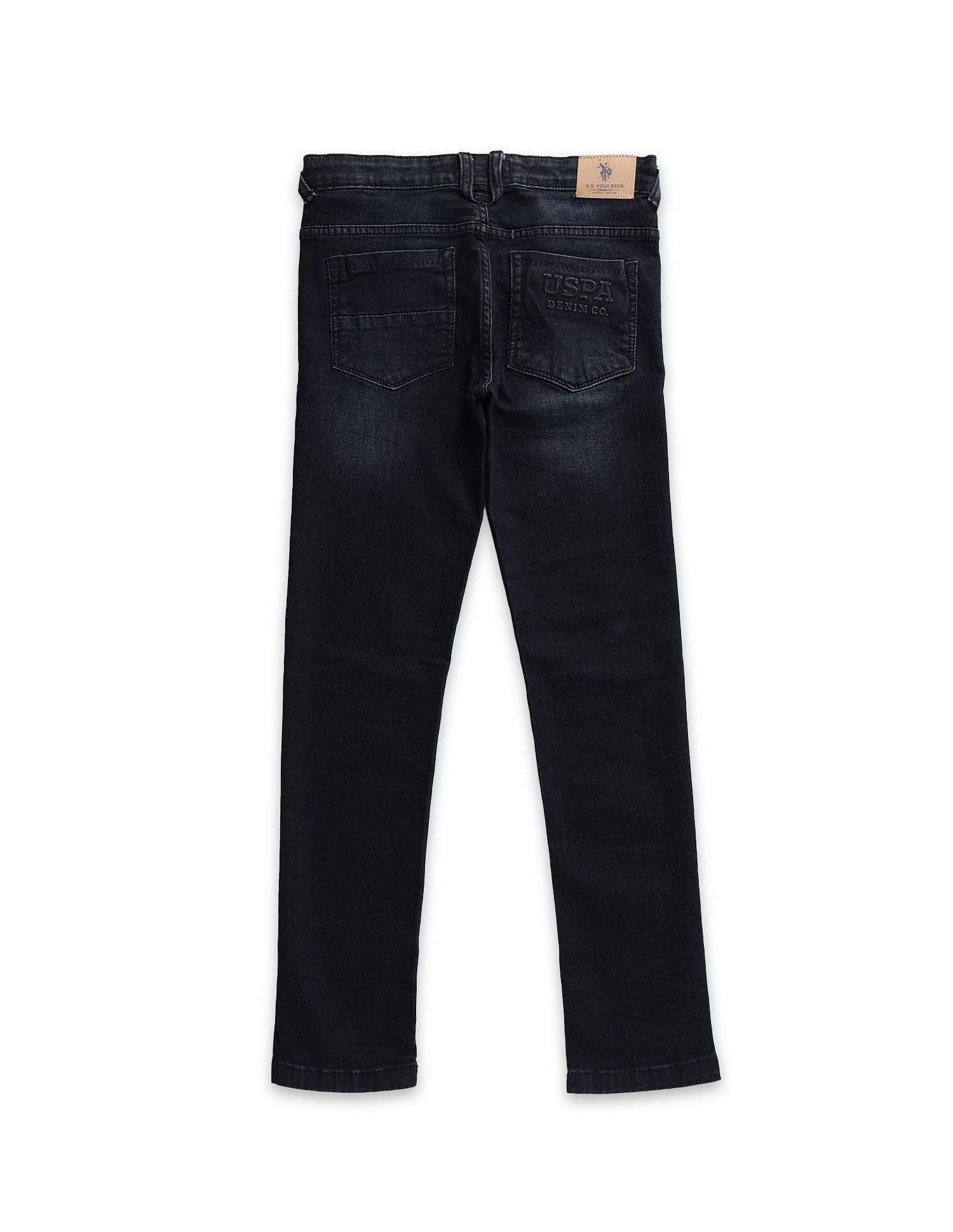 U.S. Polo Assn. Kids Boys Stone Wash Skinny Fit Jeans