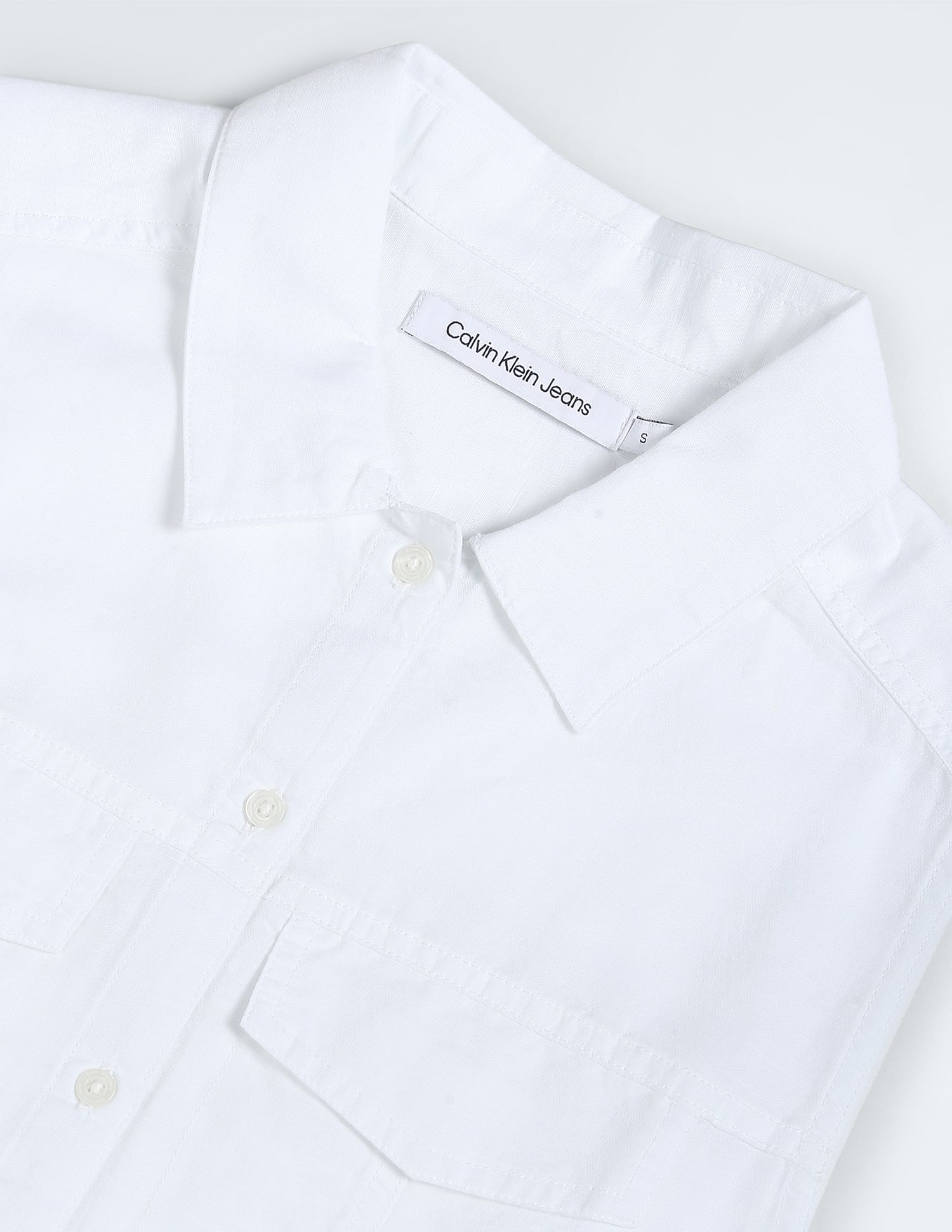 Calvin klein white dress shirt online