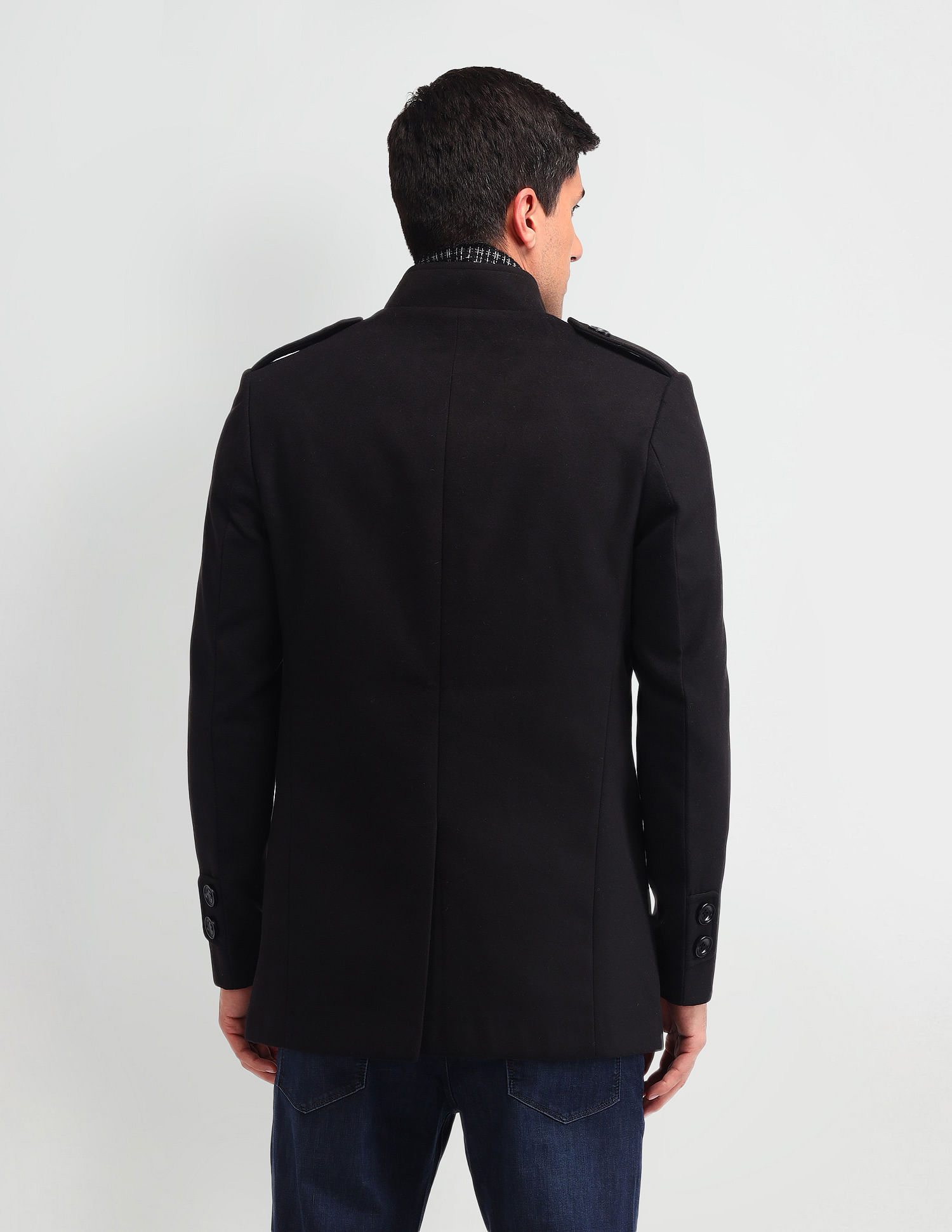 Arrow Sport Solid Regular Fit Jacket