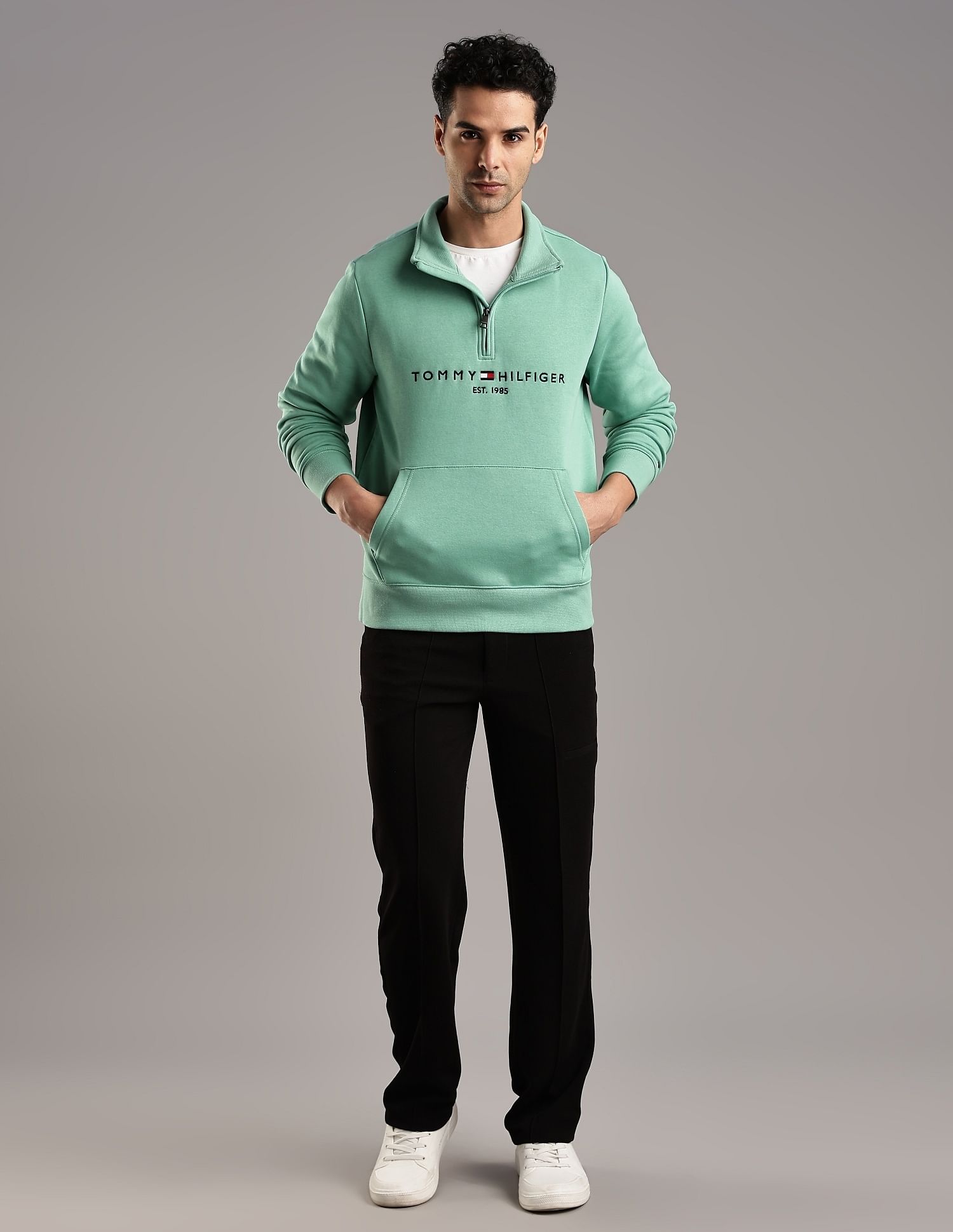 Tommy Hilfiger Embroidered Logo Regular-Fit Cotton Sweatshirt