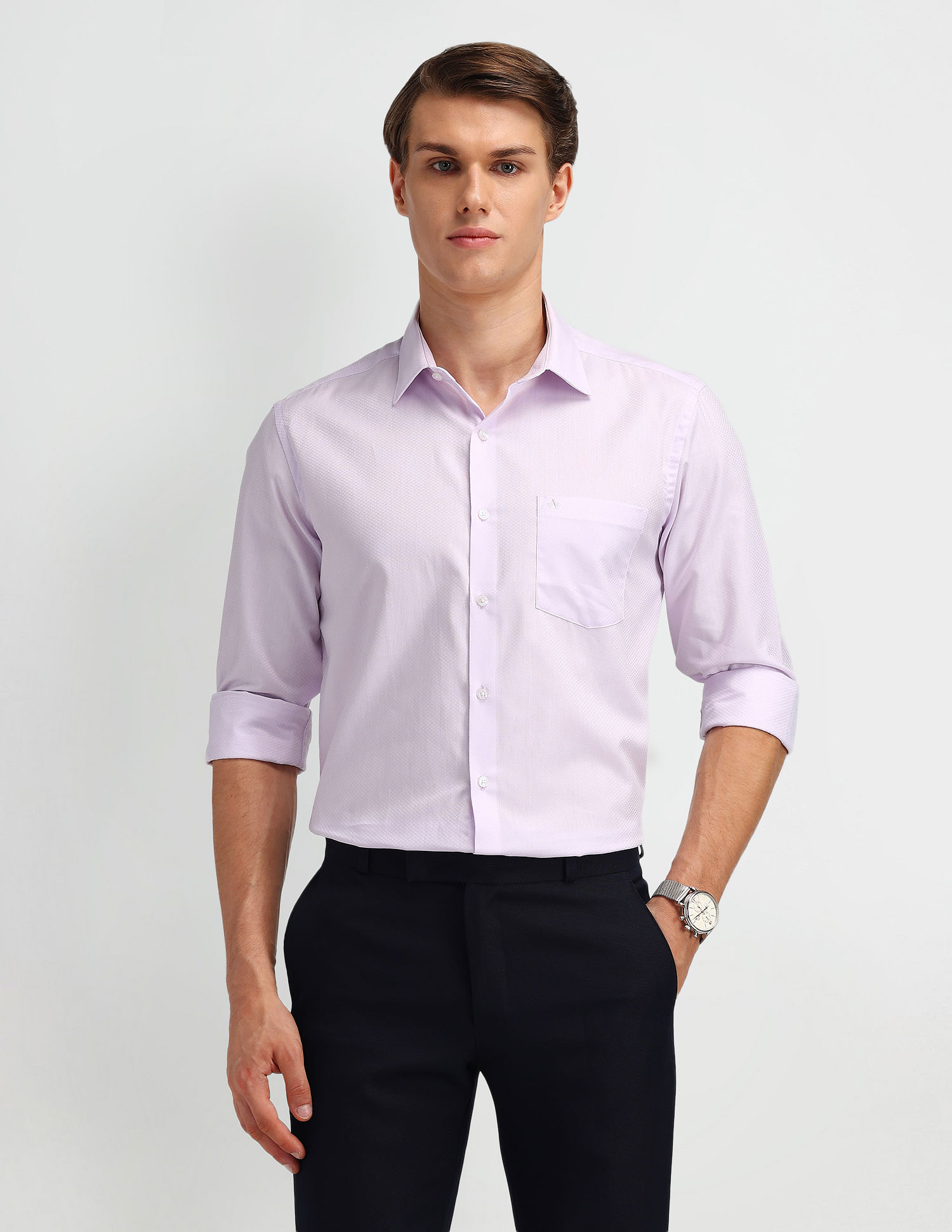 Arrow Textured Cotton Shirt